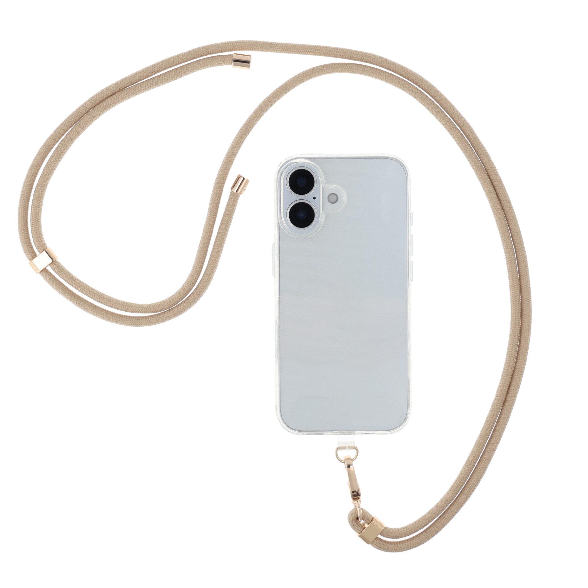 Selencia Smartphone-Tragegurt Selencia Universal-Handykette - Beige, (1-tlg)