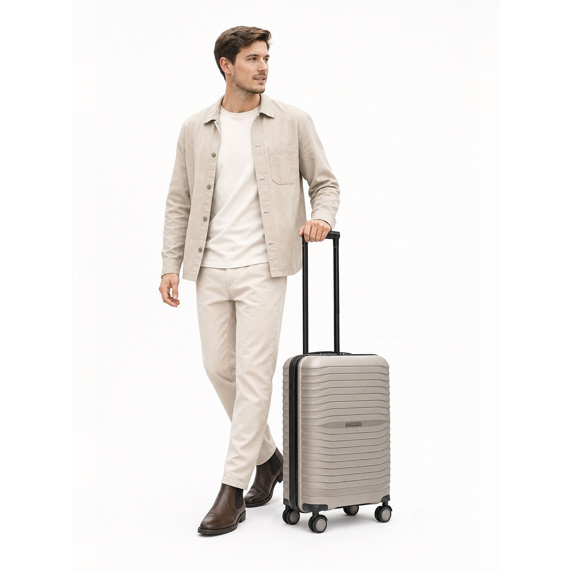 Stratic Handgepäck-Trolley Shine, 4 Rollen, Polypropylen