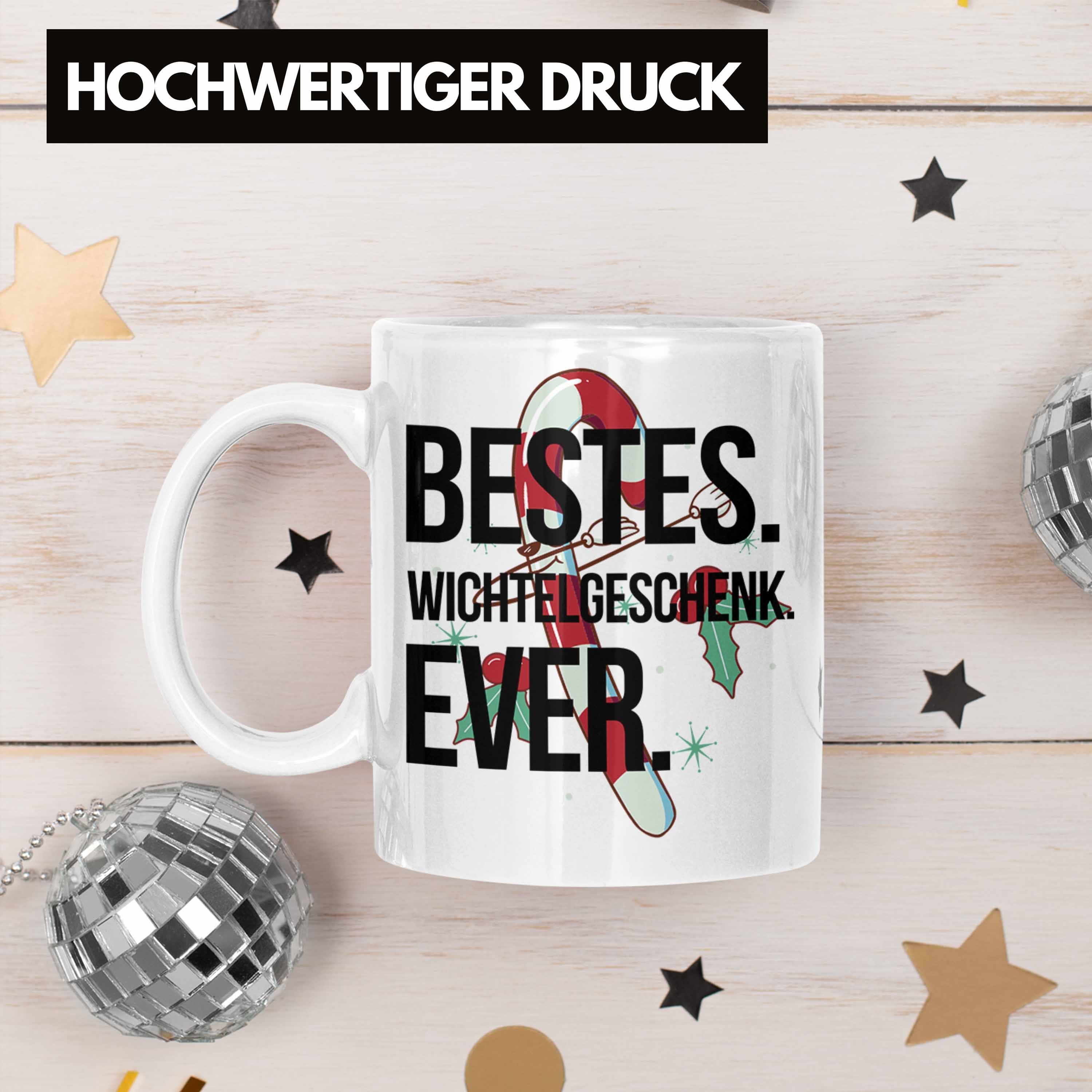 Trendation Tasse Schrott-Wichtelgeschenk für Frauen Wichteln Weiss Geschenk Kollegen Weihnach