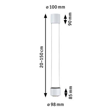 Paulmann LED Deckenleuchte URail Pendel Aldan 860lm/460lm 8,5W 2700K 230V, LED fest integriert, Warmweiß, dimmbar