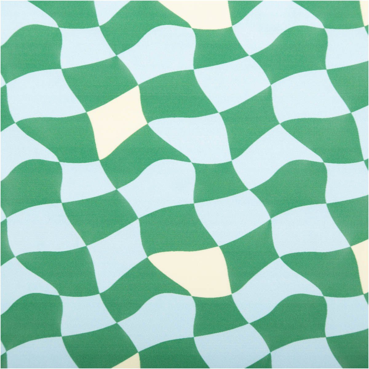 SCHÖNER LEBEN. Stoff Regenjackenstoff Meterware wasserdich Damido Karo grün blau 1,40m, abwaschbar