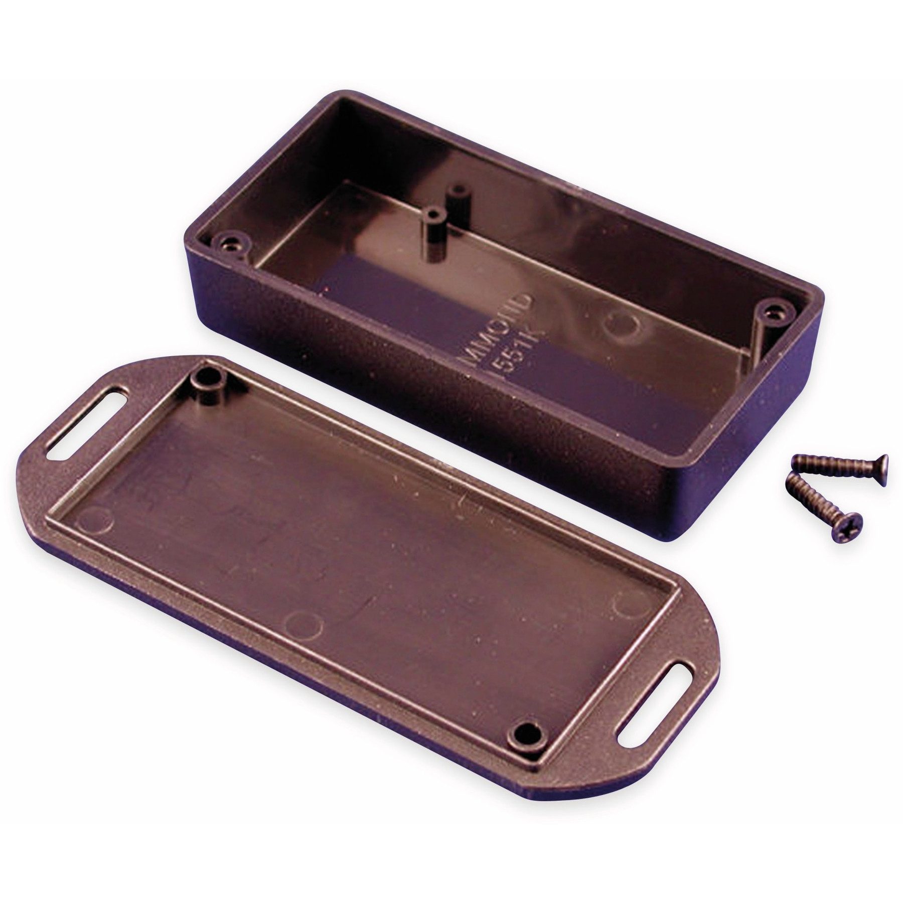 Hammond Montagerückgehäuse HAMMOND Miniaturgehäuse, 1551KFLBK, 80 x 40 x 20