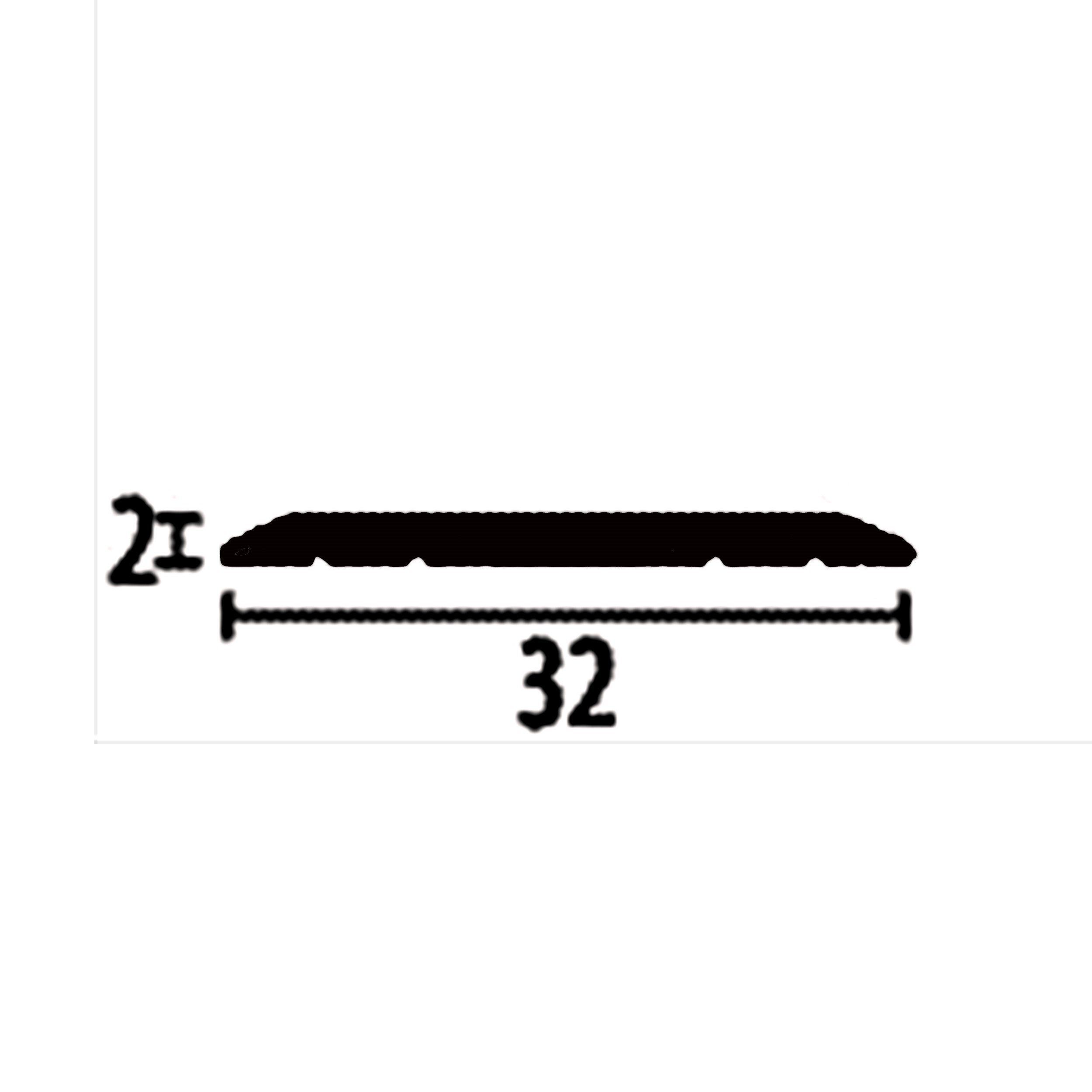 PROVISTON Übergangsprofil Aluminium, 32 x 1000 mm, Schwarz, Übergangsschiene Bodenprofil (1-St)
