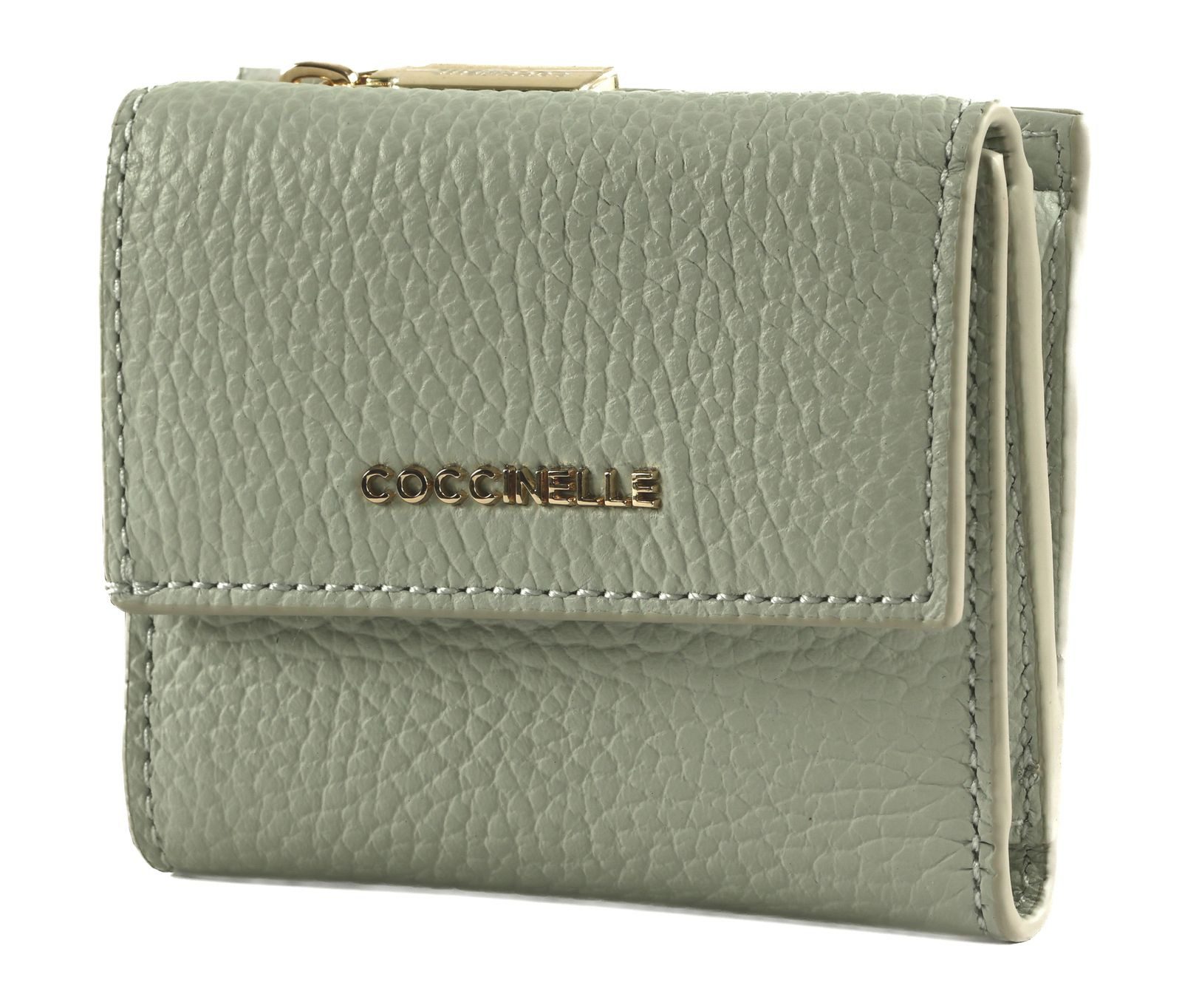 COCCINELLE Geldbörse Wallet Grained Leather, aus echtem Rindsleder mit RFID-Blocker Schutz