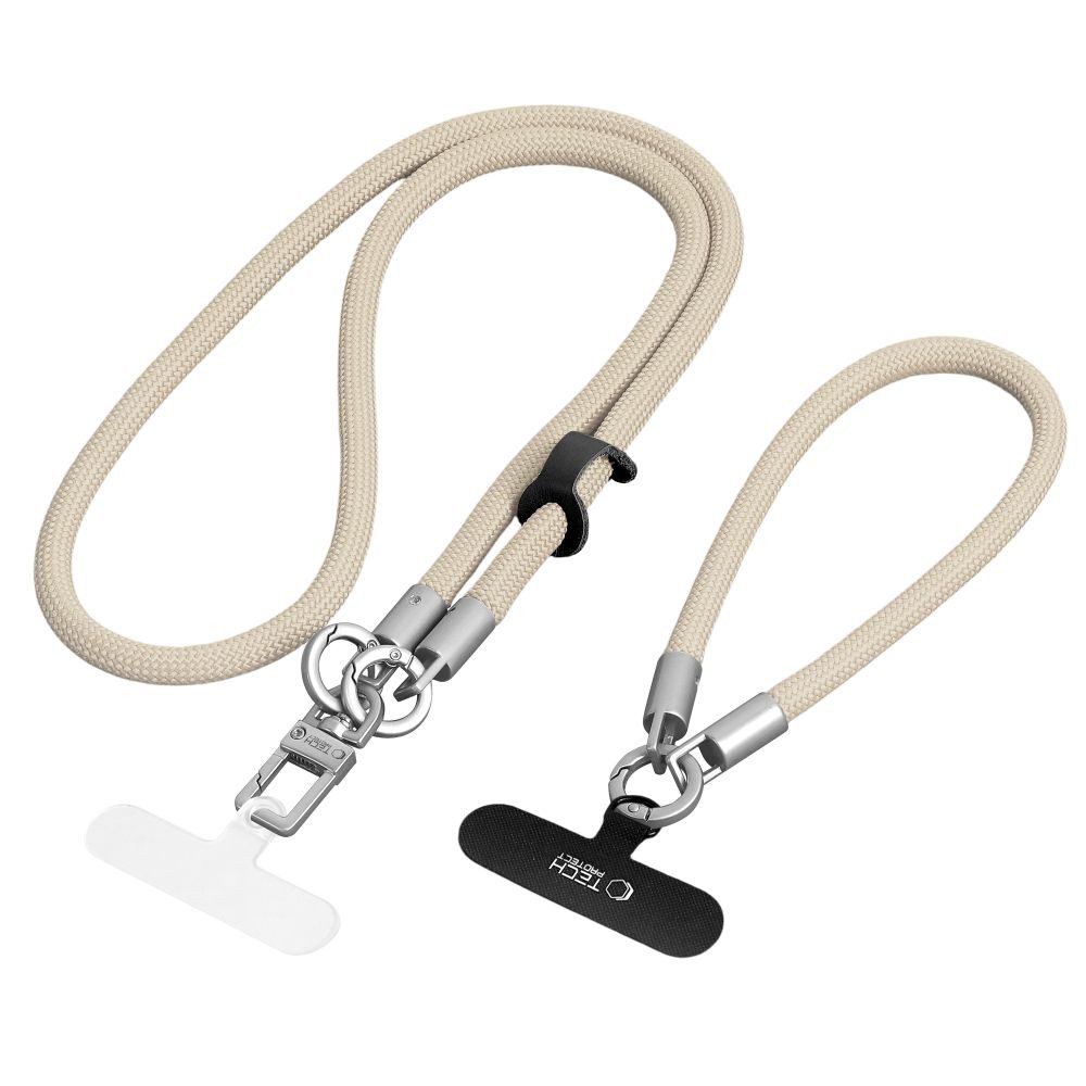 TECH PROTECT Handykette Umhängeband Handgelenkschlaufe Trageband, Umhängeband, Handschlaufe, Adapter, 145 cm