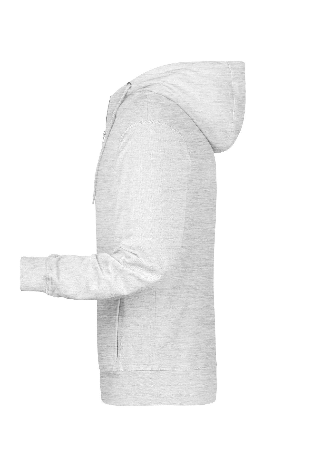 James & Nicholson Kapuzensweatjacke Sportliche Herren Sweatjacke aus Bio-Baumwolle 8026 Hochwertige French-Terry Qualität