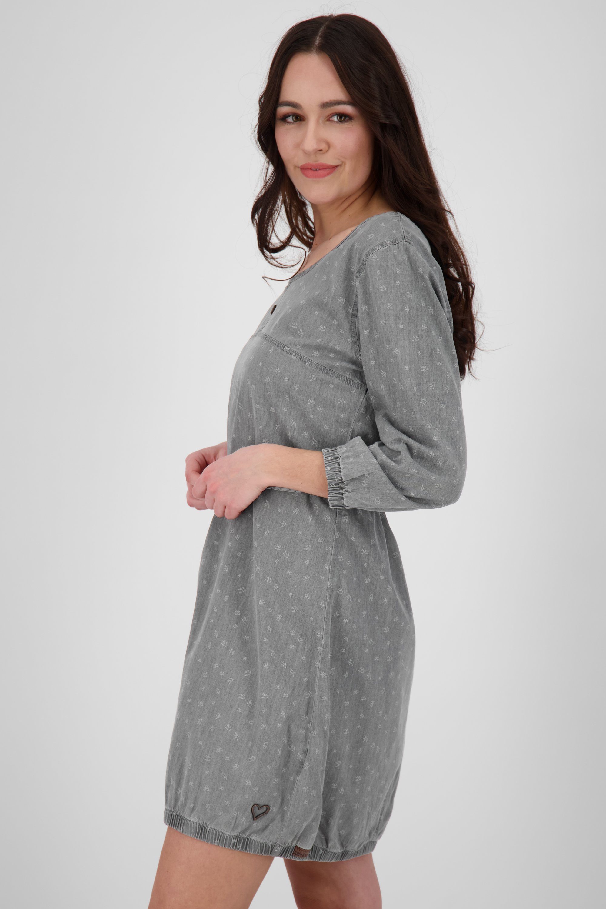 Alife & Kickin Sommerkleid Longsleeve denim DNM Dress DoroAK B Kleid Sommerkleid, Damen steal