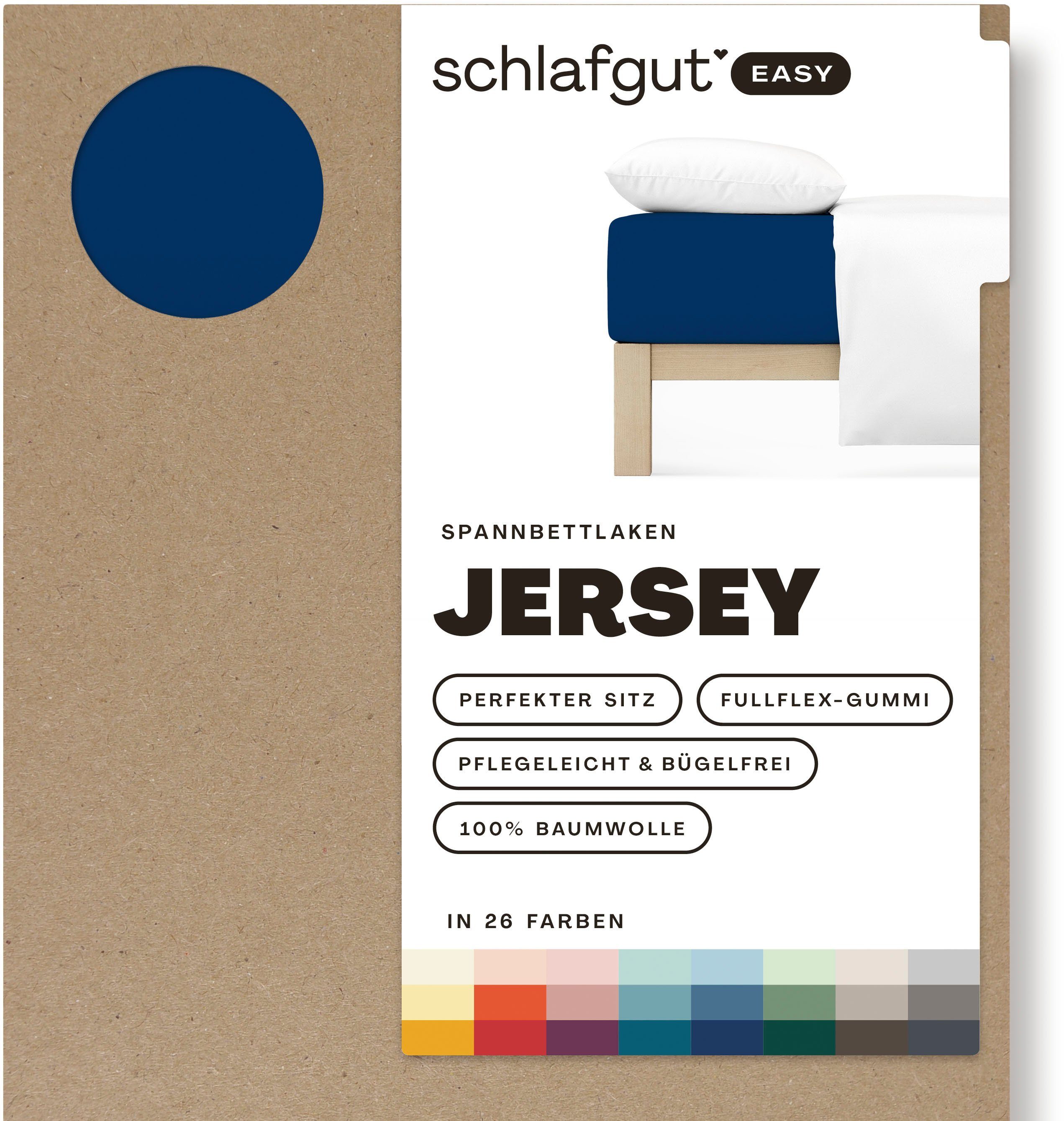 Schlafgut Spannbettlaken EASY aus 100% Baumwolle, günstig online kaufen
