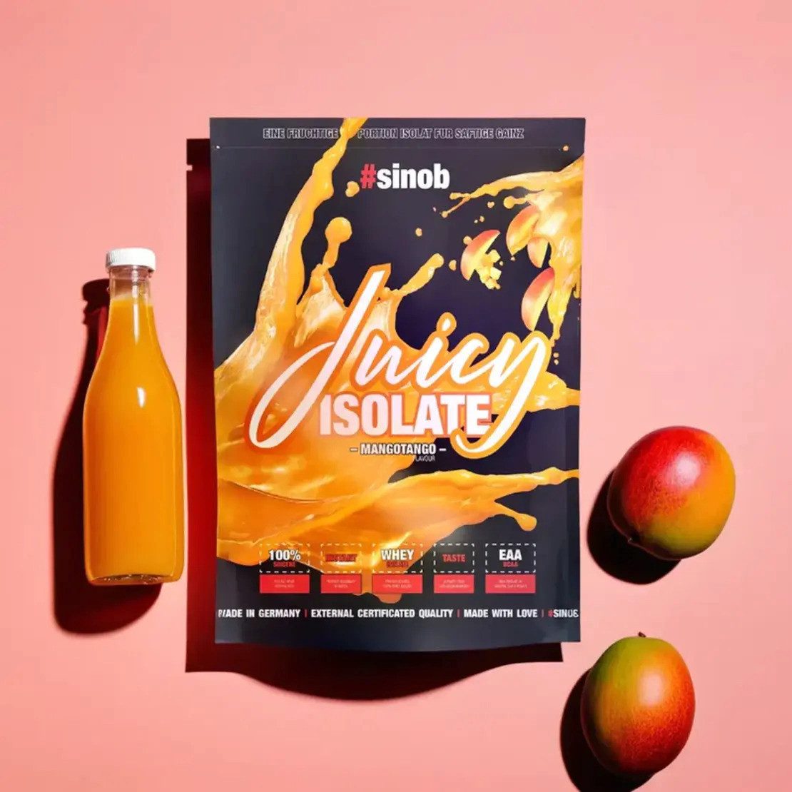 #sinob Sinob Juicy Isolate 1000g - Mango Pulver