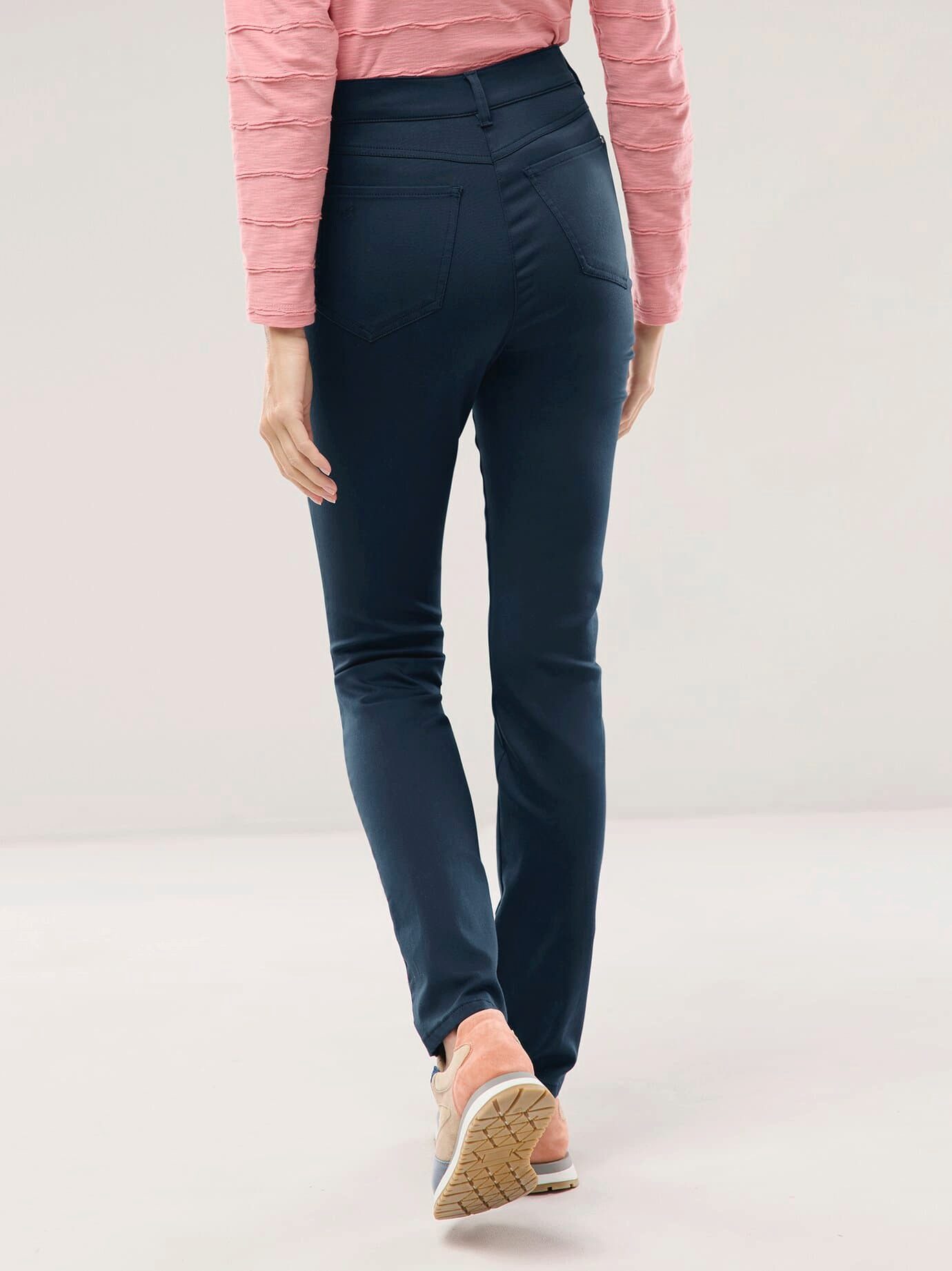 Walbusch Stoffhose Damen Extraglatt Baumwollhose Feminine Fit, bügelfrei, atmungsaktiv, Langgröße – Bild 3 von 4