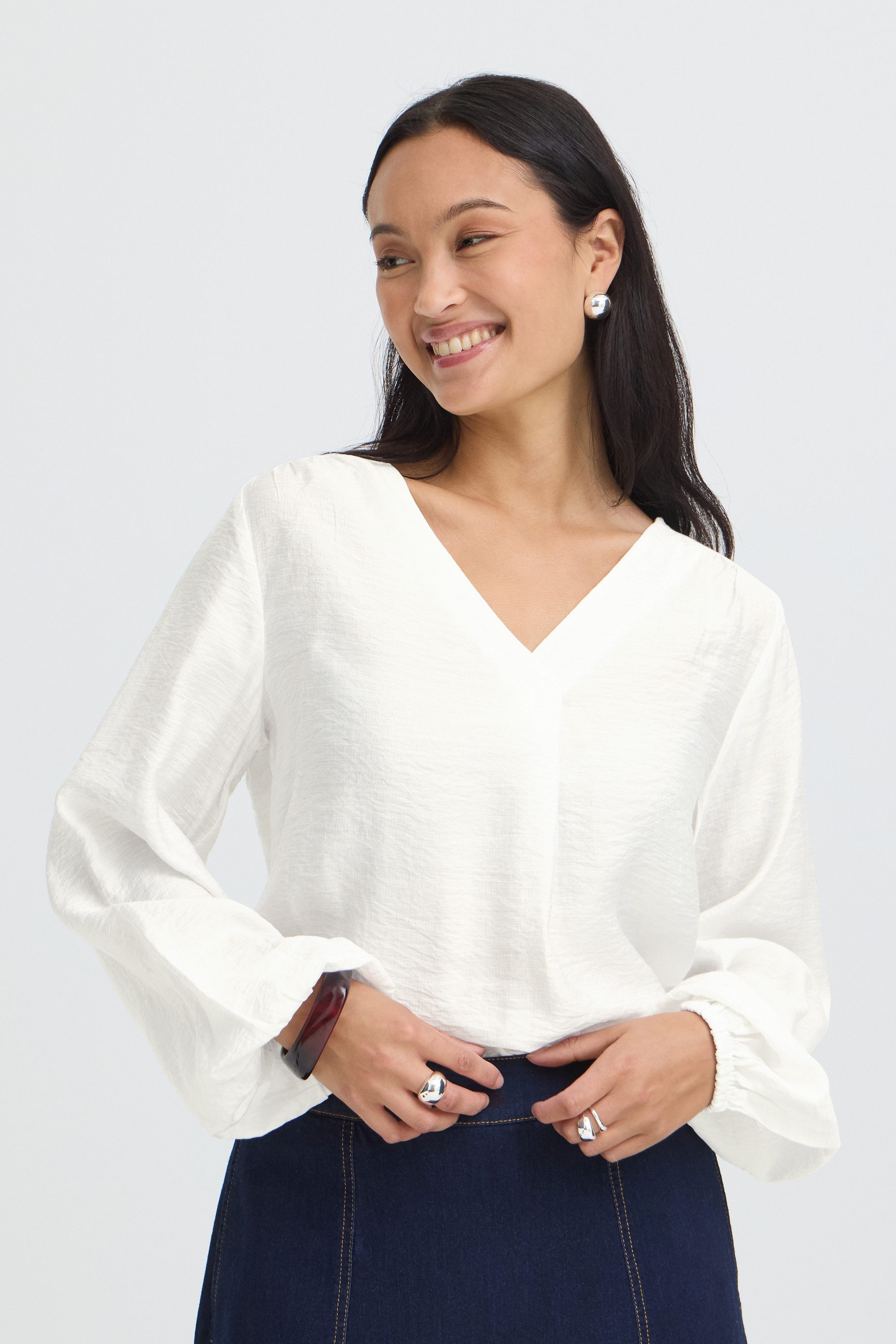fransa Langarmbluse Bluse langarm FRARIANA