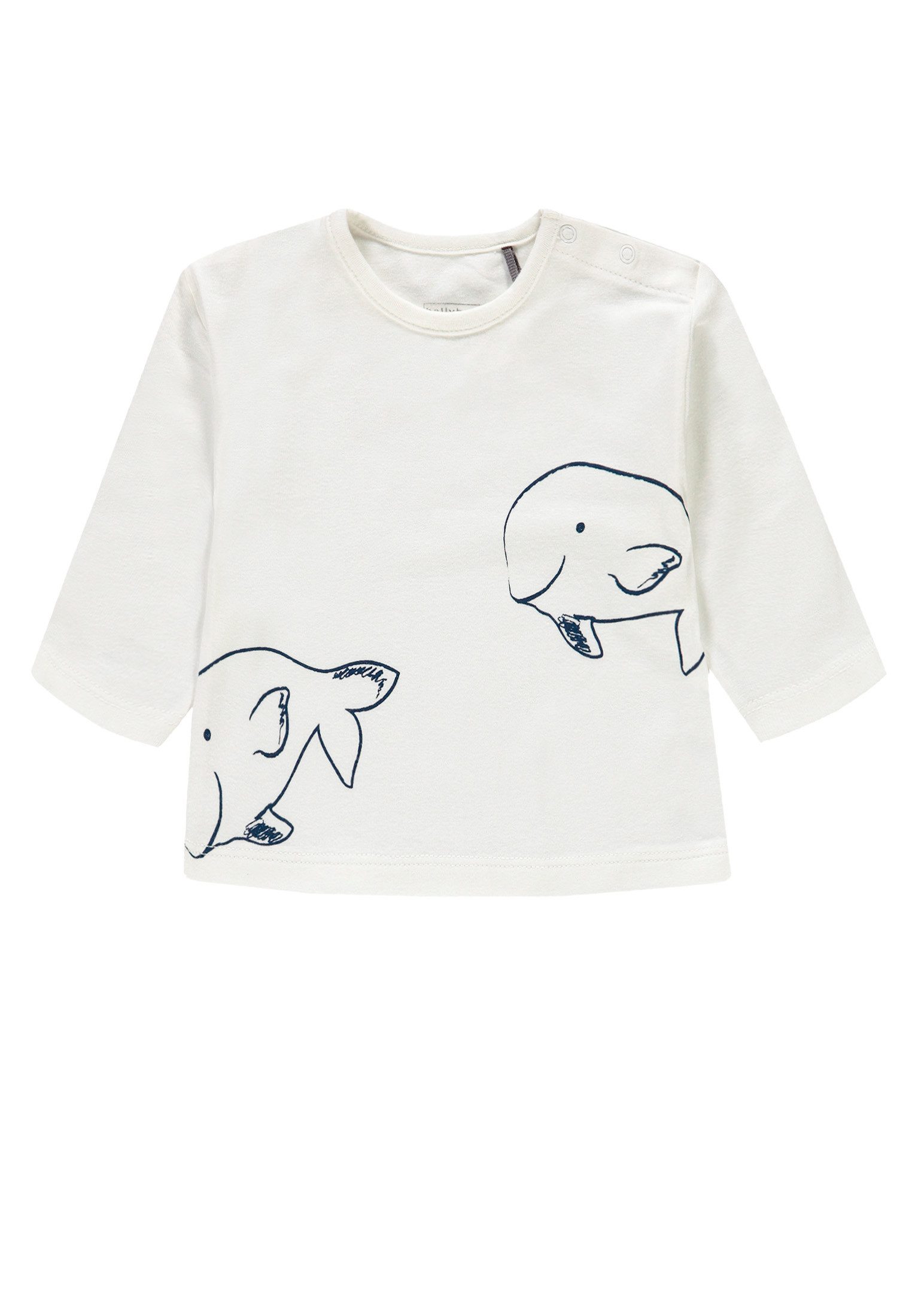 Bellybutton T-Shirt T-Shirt (1-tlg) Baby Langarmshirt mit Wal-Motiv – Эко-товарe Bio-Baumwolle