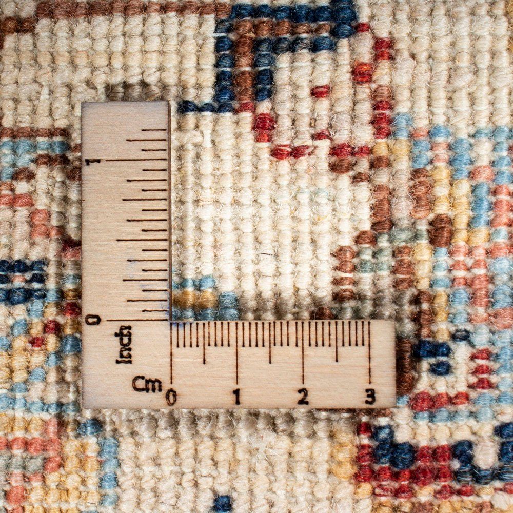 Orientteppich Ziegler - morgenland, mm, 123 Höhe: Wohnzimmer, - 186 hellblau, Zertifikat mit Handgeknüpft, cm x rechteckig, Einzelstück 6