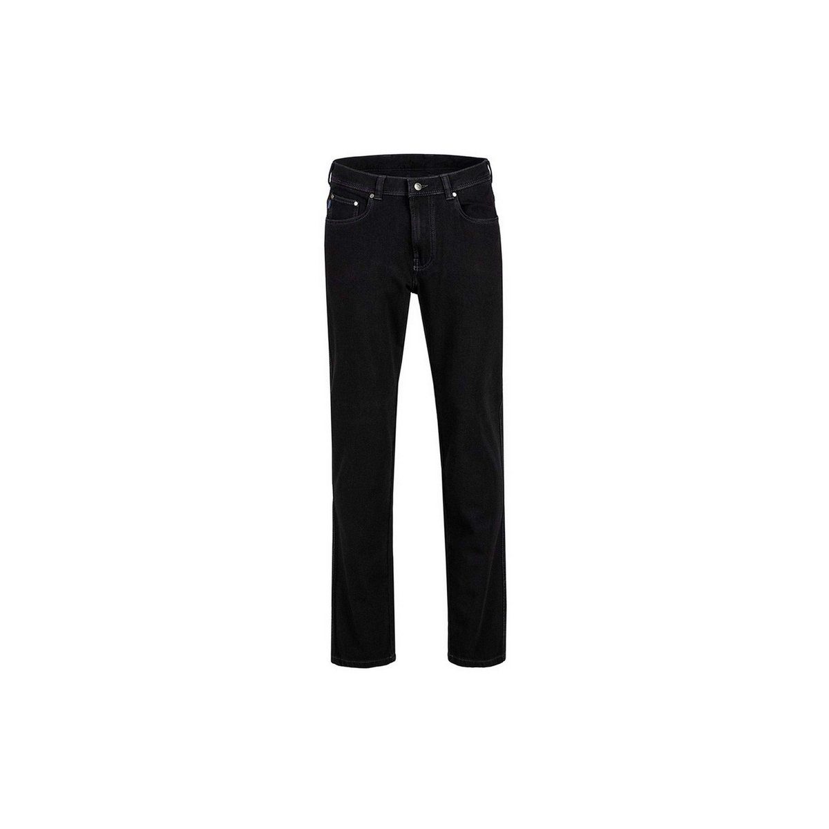 Brühl 5-Pocket-Jeans schwarz (1-tlg) Tiefschwarz