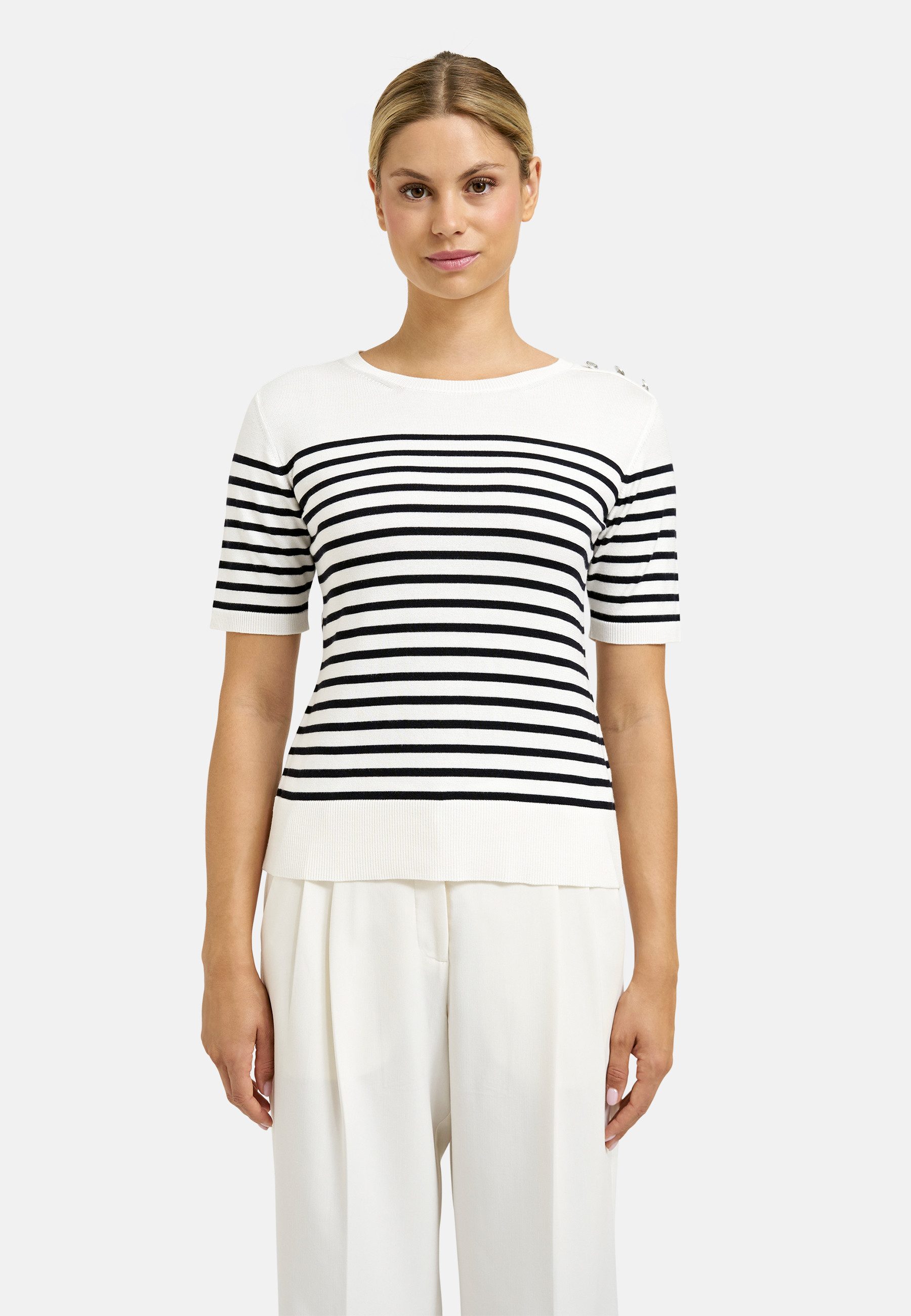 Milano Italy Rundhalspullover aus Feinstrick