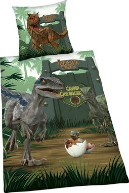 Kinderbettwäsche Jurassic World Camp Cretaceous, Jurassic World, Renforcé, 2 teilig, mit tollem Motiv