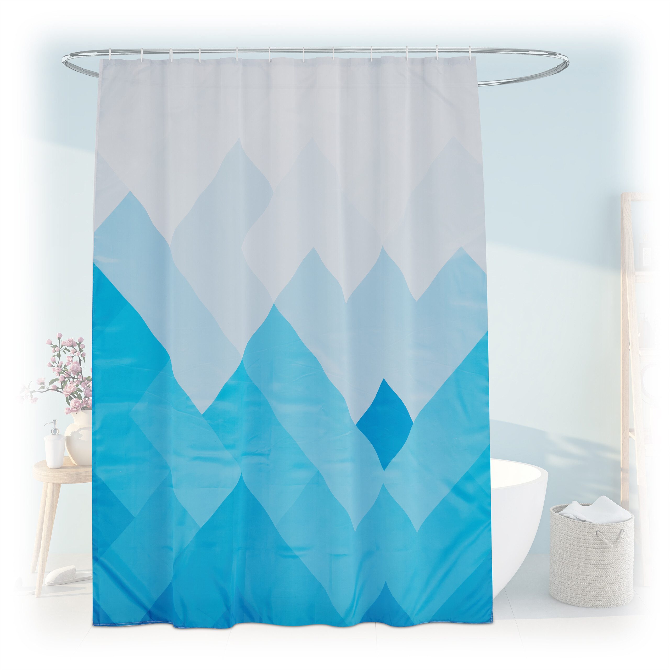 relaxdays Duschvorhang 180x200 cm mit Motiv günstig online kaufen