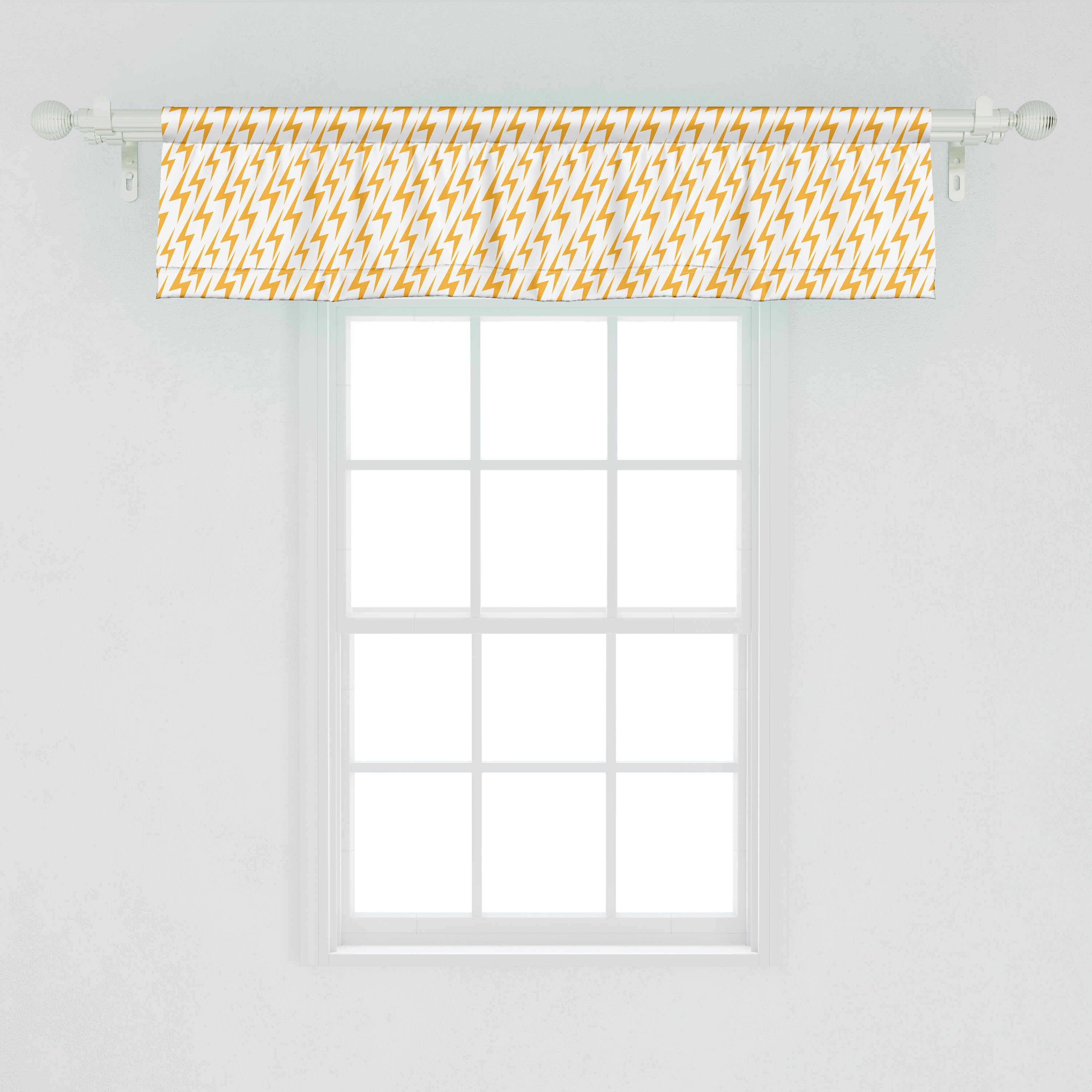 Microfaser, für Schlafzimmer Vorhang mit Abstrakt Motive Abakuhaus, Dekor Wie Kunst Stangentasche, Küche Donner Scheibengardine Volant