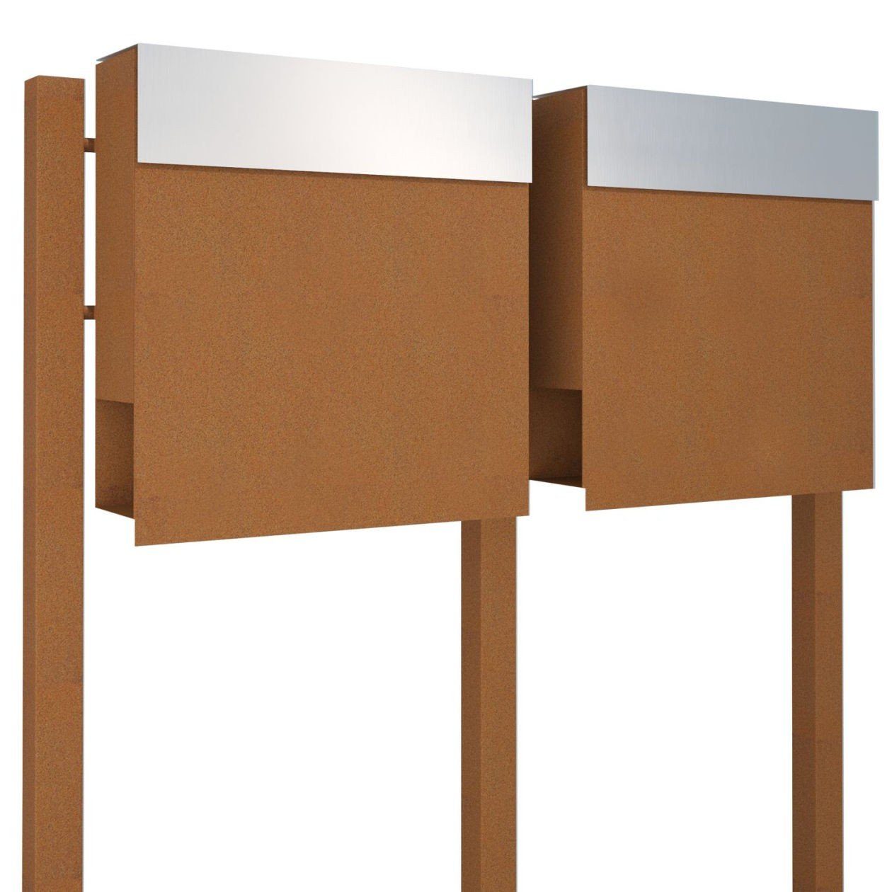 Bravios Briefkasten Briefkastenanlage Manhattan for Two Rost mit Edel. € 319,90