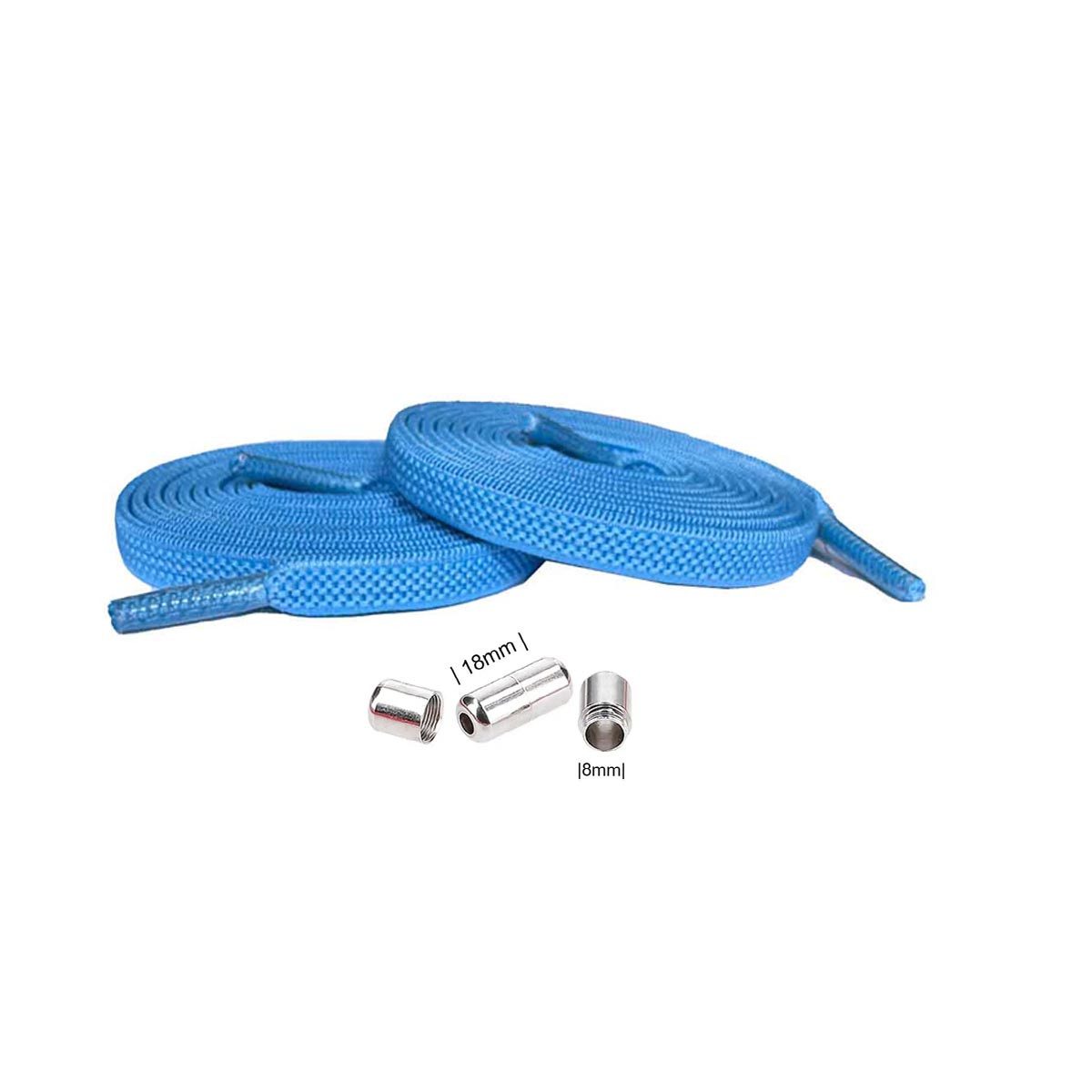 Basicwear Germany Schnürsenkel Elastische flache Schnürsenkel mit Drehverschluss