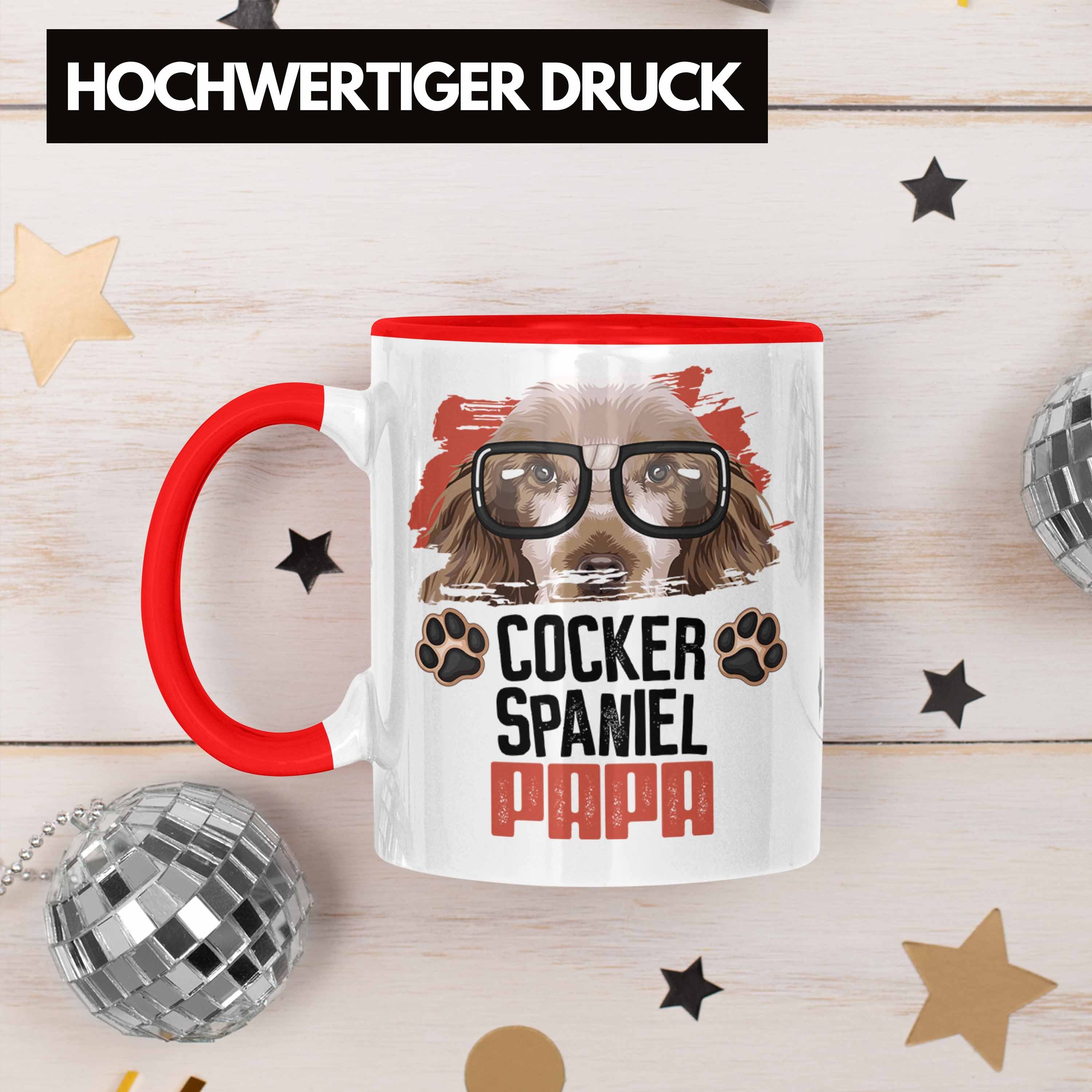 Geschenkid Besitzer Rot Tasse Trendation Papa Lustiger Tasse Geschenk Spaniel Spruch Cocker