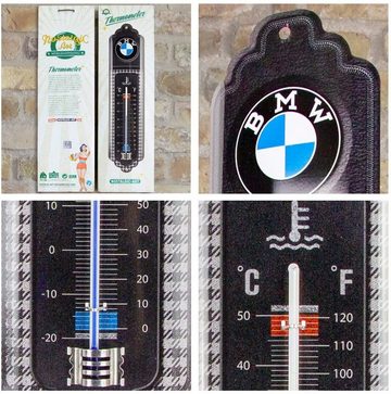 Nostalgic-Art Raumthermometer Retro Metall-Thermometer Innen Analog - BMW Classic
