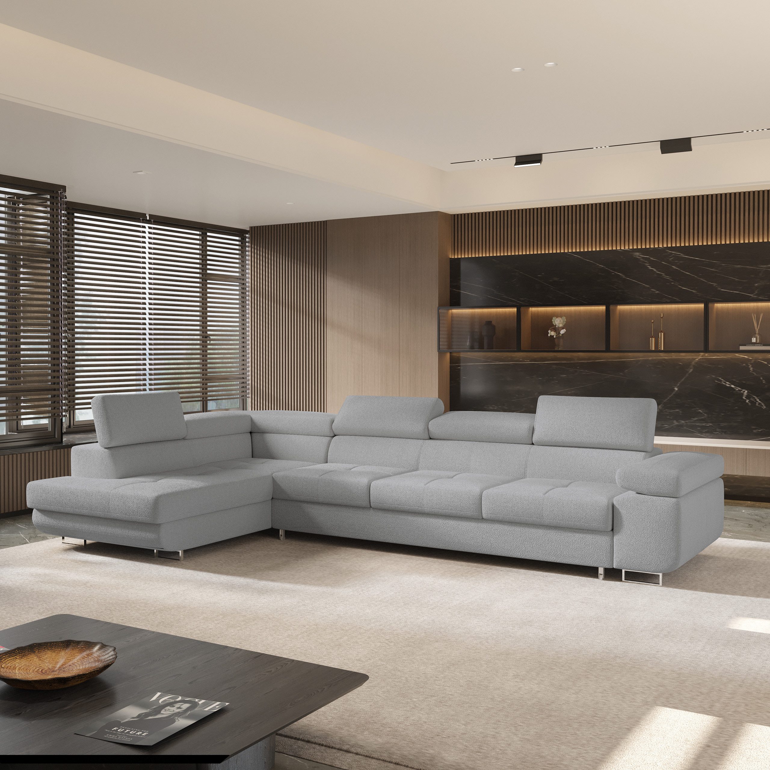 Masseno Ecksofa VICENTE mit Schlaffunktion L-Form, günstig online kaufen