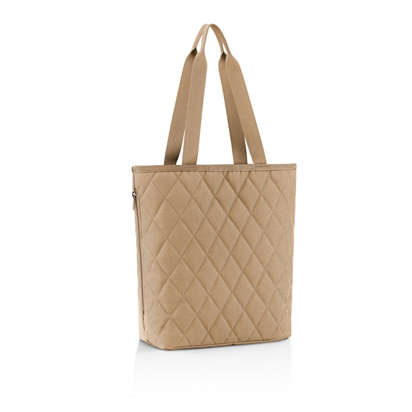 REISENTHEL® Schultertasche classic shopper M medium rhombus ginger