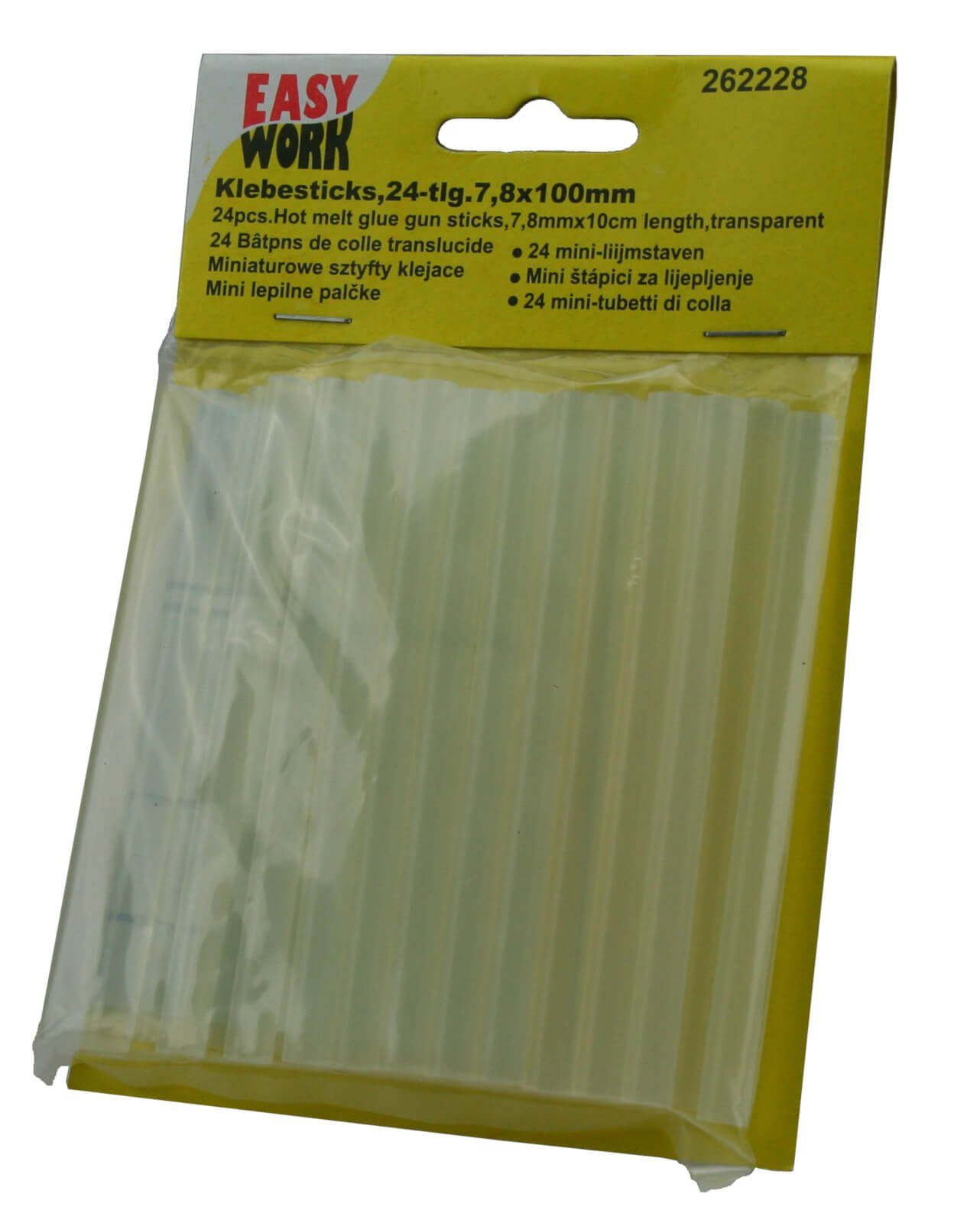 Easy Work Heißklebepistole Heißklebepistole Set mit Mini Klebesticks 7mm
