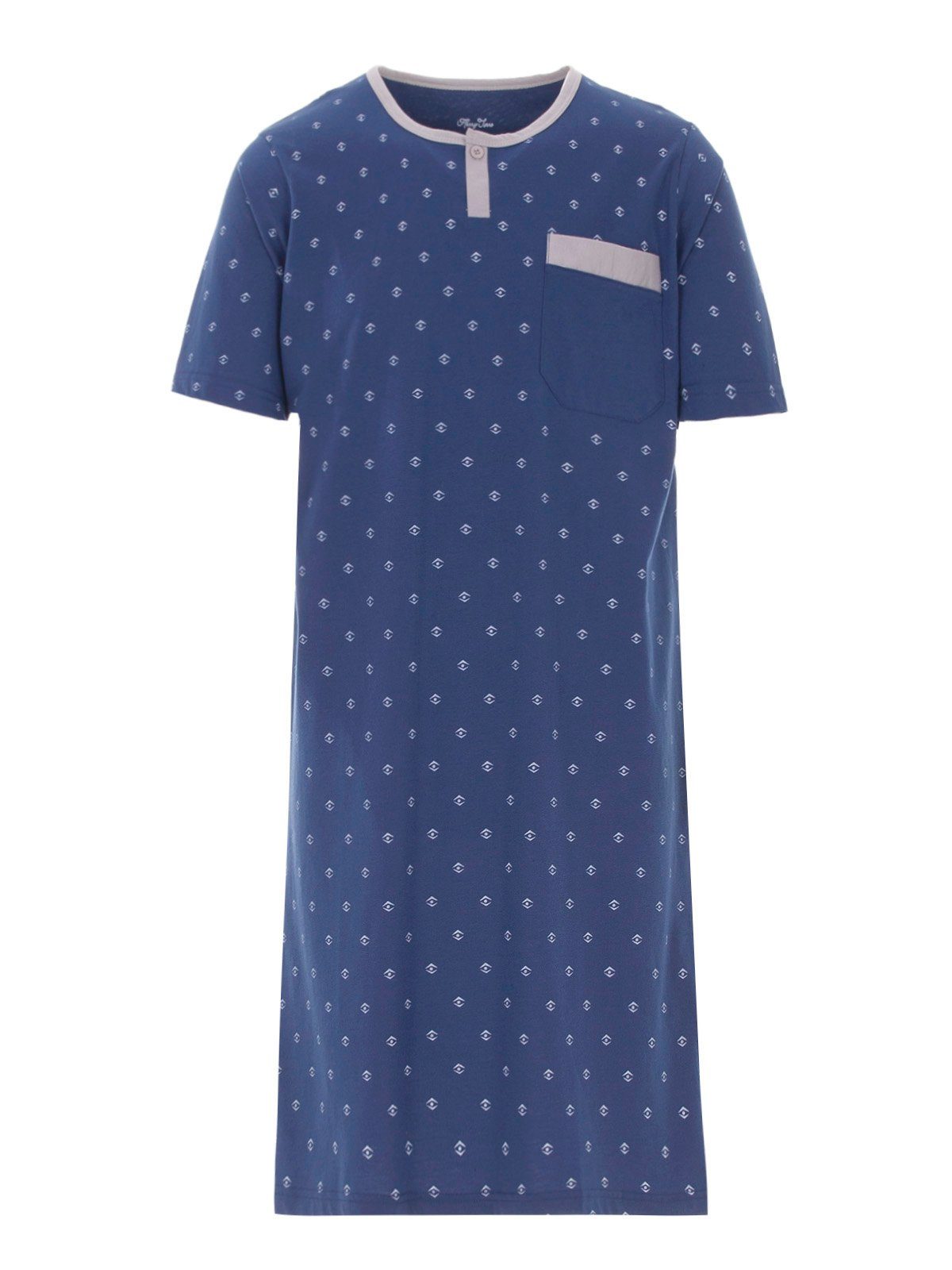 Nachthemd Nachthemd Kurzarm - Muster Auge