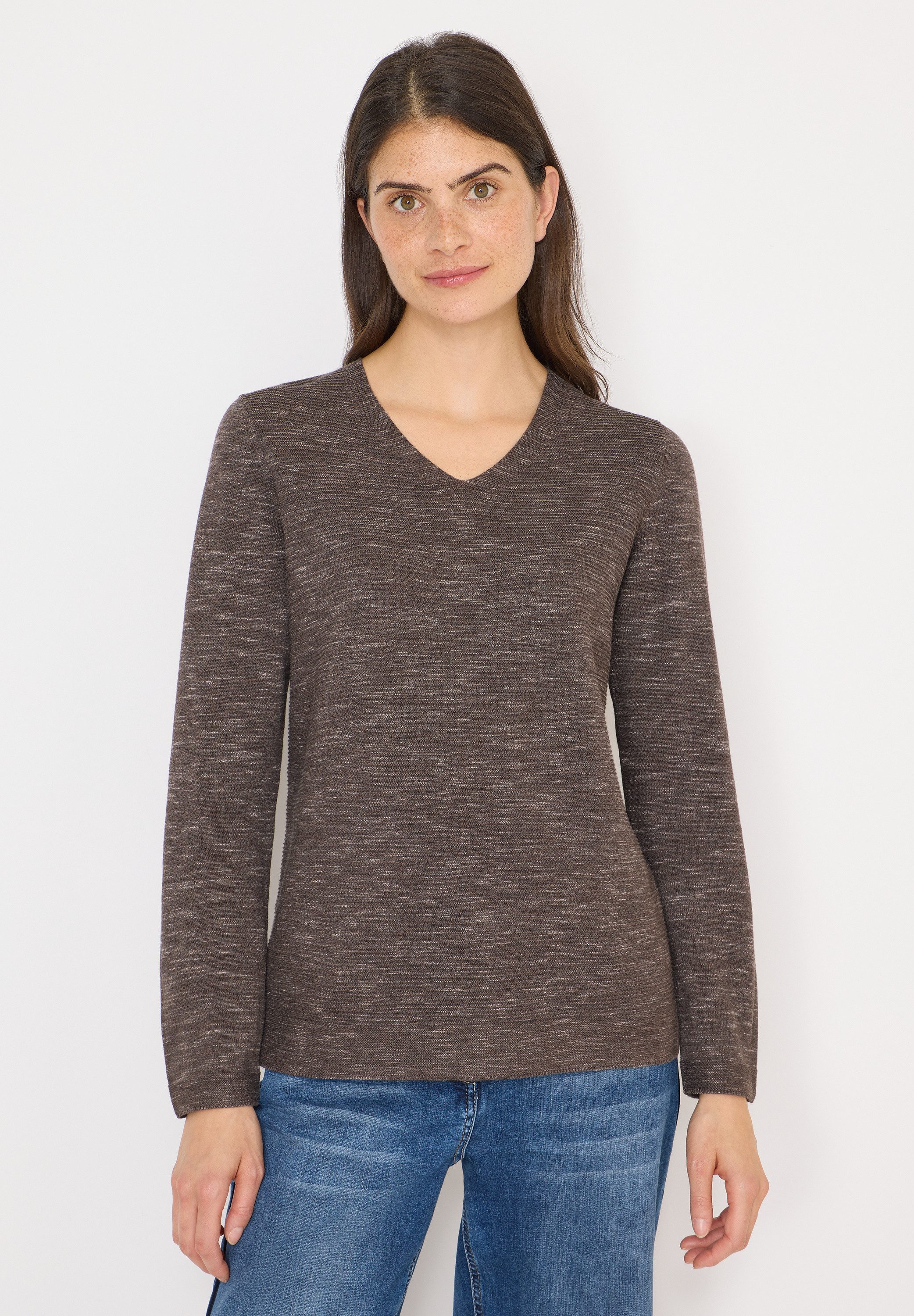 CECIL Strickpullover im Melange Look günstig online kaufen