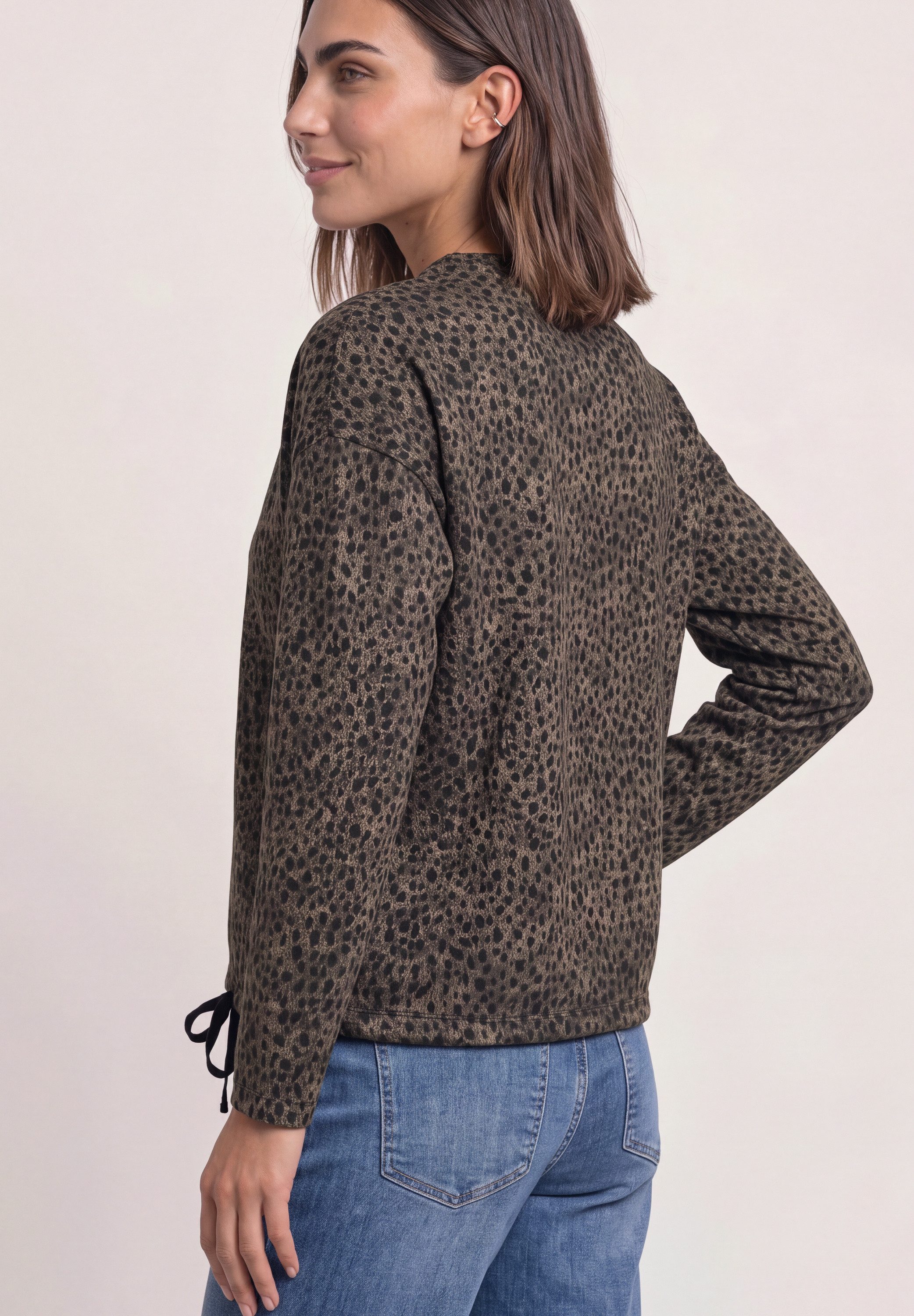 STREET ONE Langarmshirt aus softem Materialmix – Bild 2 von 5