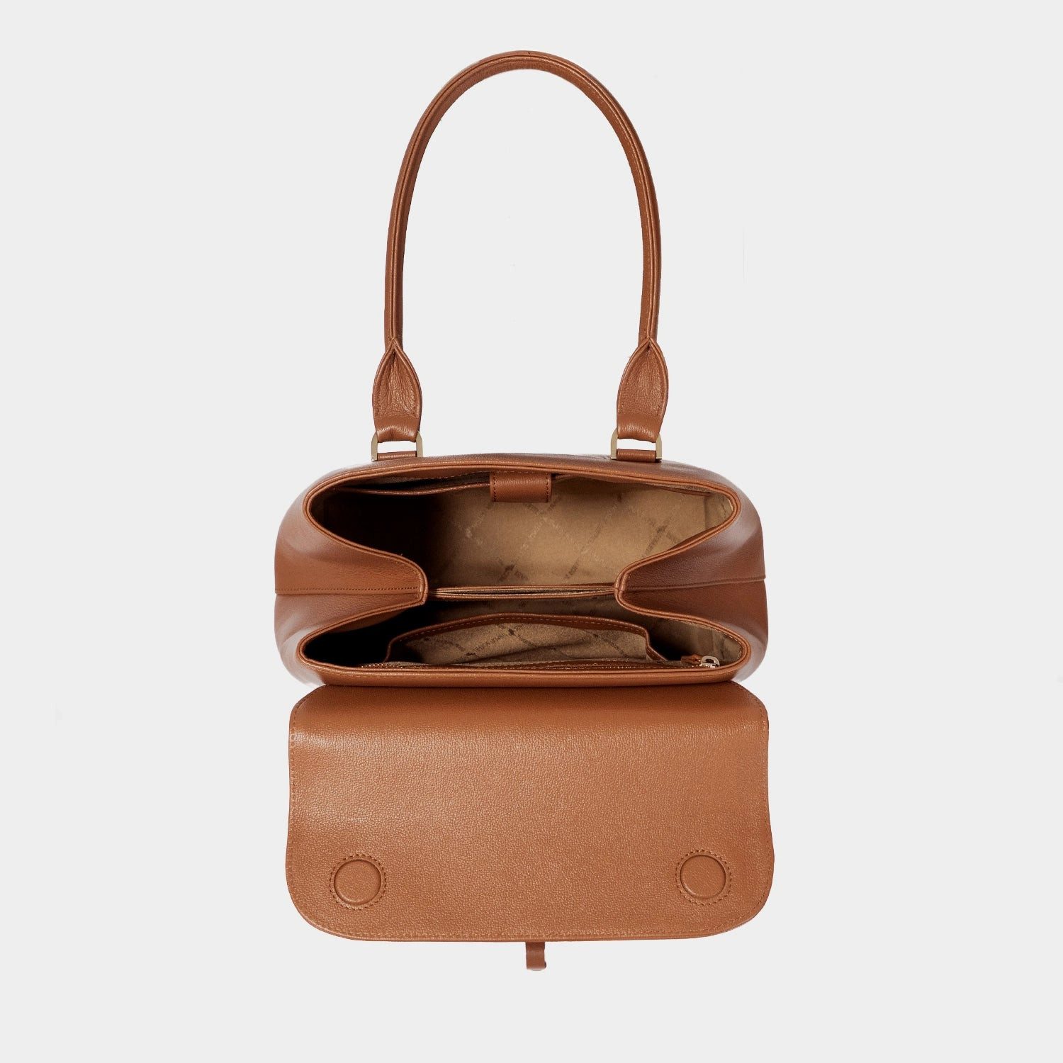 Braun Büffel Handtasche KAROLINE ICONIC Tote Small saddle