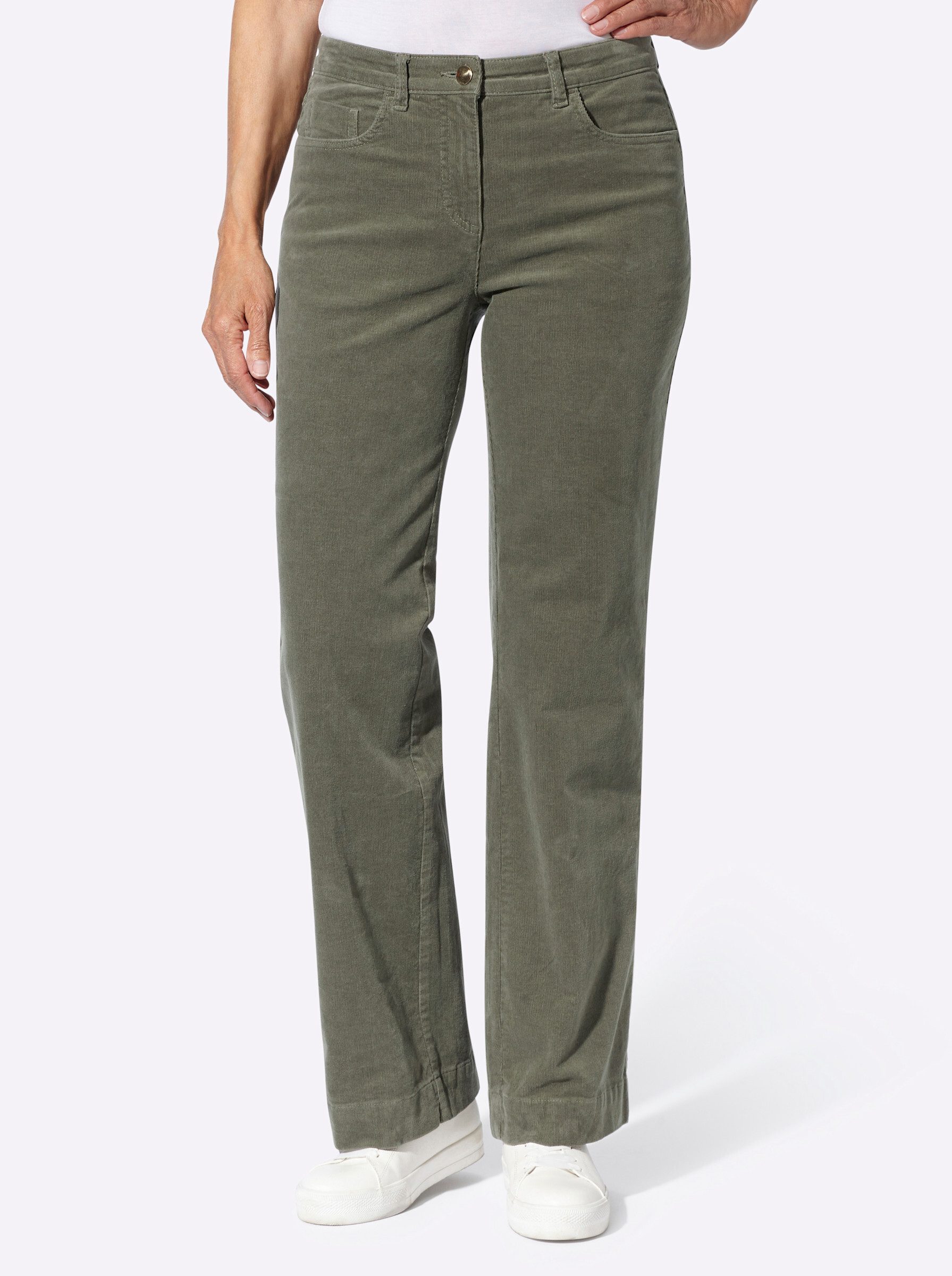 Witt Jerseyhose Feincord-Hose komfortabel