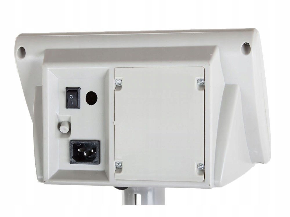 VERK GROUP Stützlastwaage Elektronische 100kg/20g LCD Plattformwaage mit Akku Robuste Paketwaage