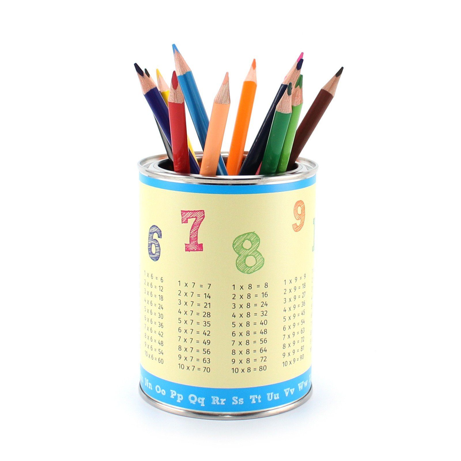 nikima Хранилищаsbox Zahlen Stifteköcher, inkl. 12 Dreikant Buntstiften