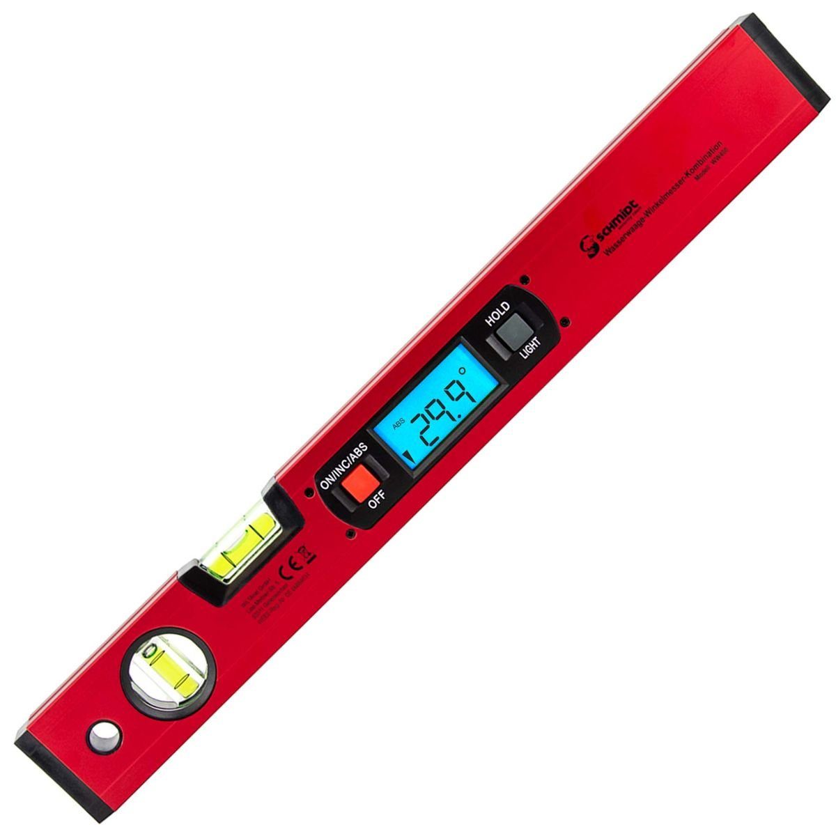 SCHMIDT security tools Wasserwaage Wasserwaage Winkelmesser Digital LCD magnetisch Neigungsmesser