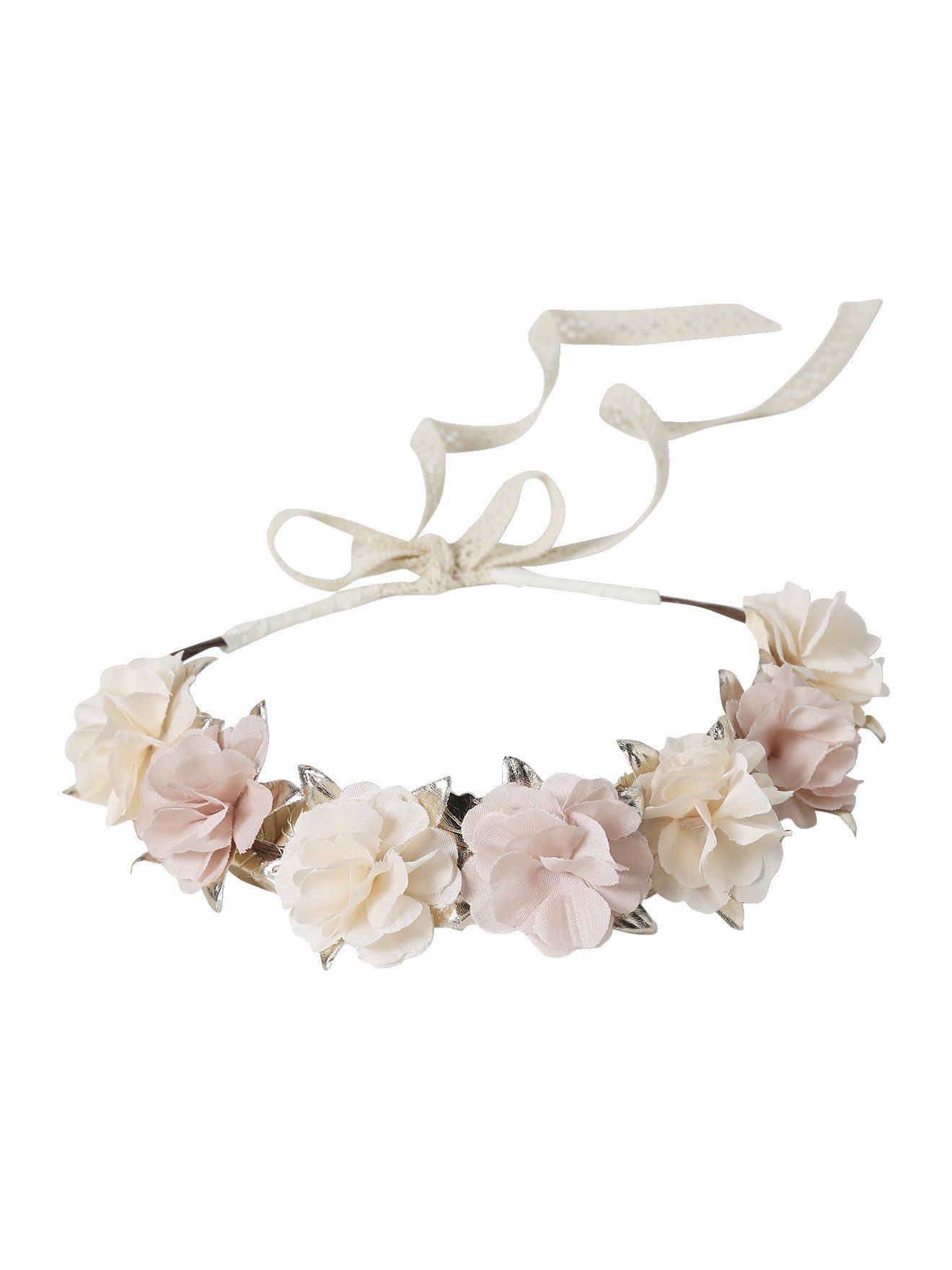 vertbaudet Haarband Mädchen Blumenkranz, Makramee-Band, Boho-Look