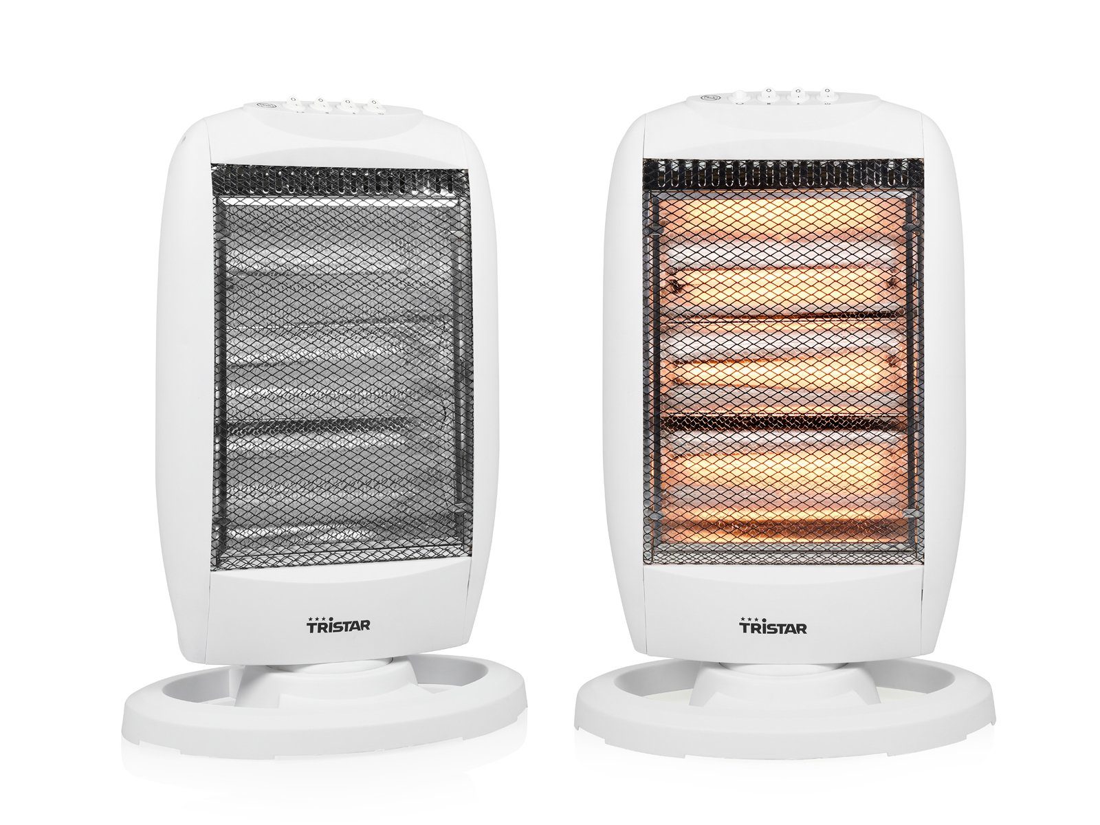 Tristar Тепловентилятори, 1200 W, 2er SET Halogen Elektroheizer Warmluftheizung für kleine Räume