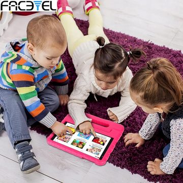 FACETEL Tablet (8", 32 GB, Android 11, Kinder Tablet Kids Tablet Quad Core Kindersicherung Augenschutz)