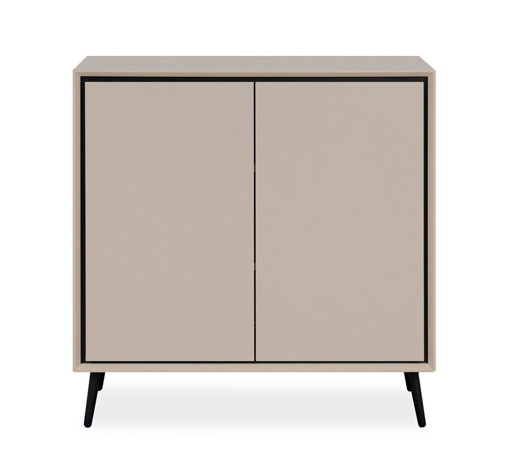 Finori Sideboard Kommode Sideboard Arona, sand / schwarz