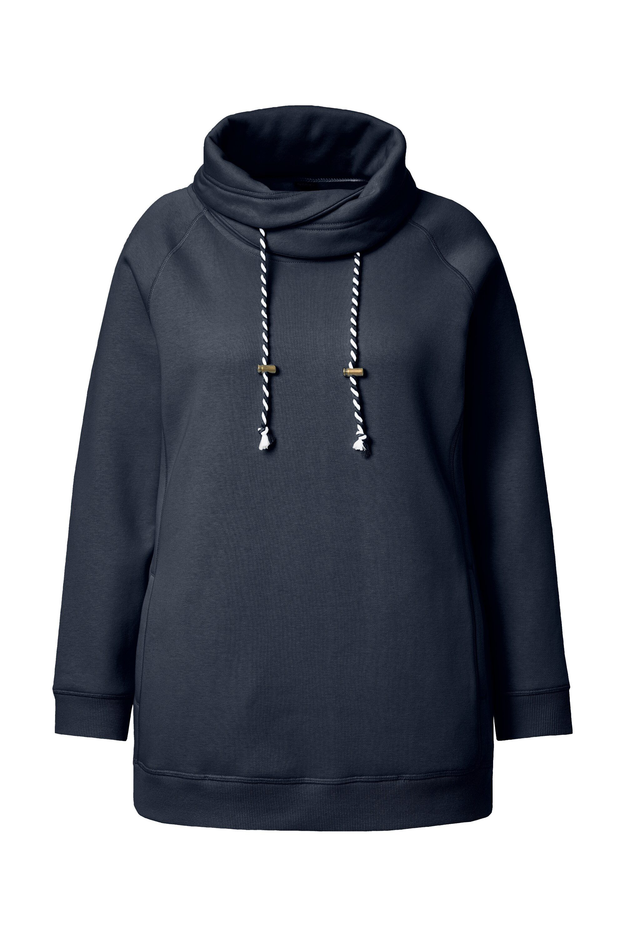 Ulla Popken Sweatshirt Bis 64 Sweatshirt mit Stehkragen Pullover günstig online kaufen