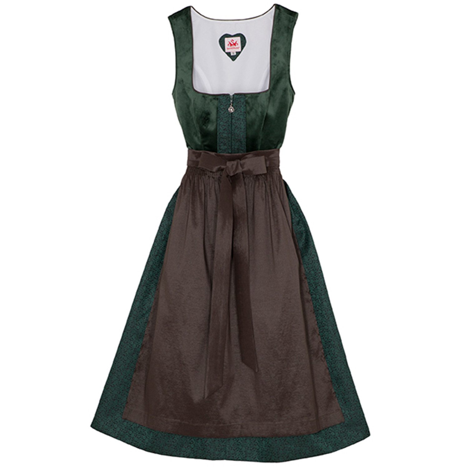 Spieth & Wensky Dirndl Buchsbaum Drindl Buchsbaum 2-teiliges Midi-Dirndl Kleid Dirndl Trachtenkleid