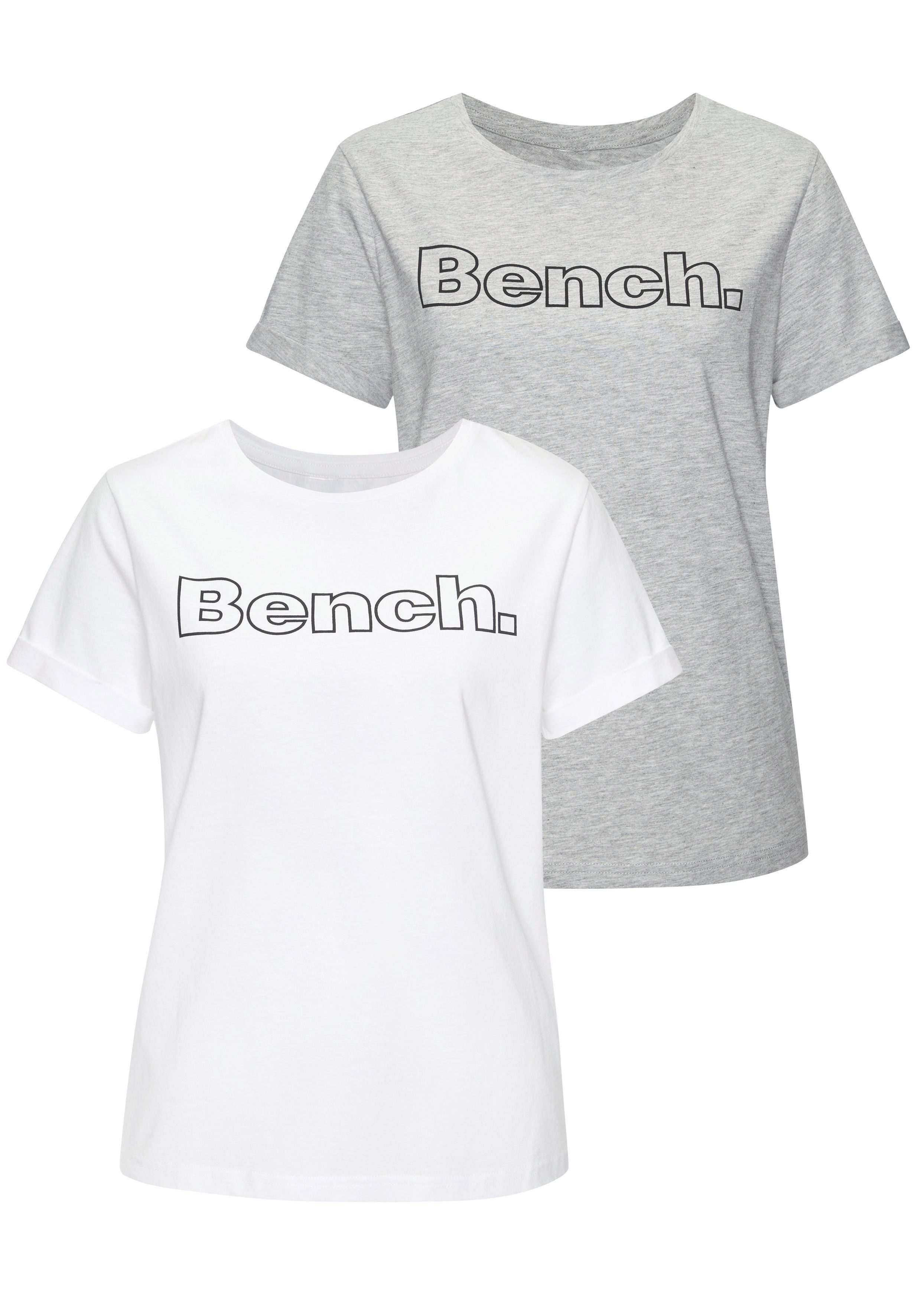 Bench. Loungewear T-Shirt (Packung, 2-tlg) mit günstig online kaufen