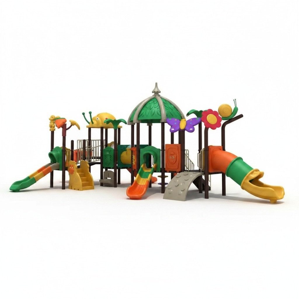 Xlmoebel Rutsche Spielturm mit Kletterturm und Rutsche aus Holz für den Garten, (Spielturm, 1-tlg., Spielplatz), Hergestellt in Europa
