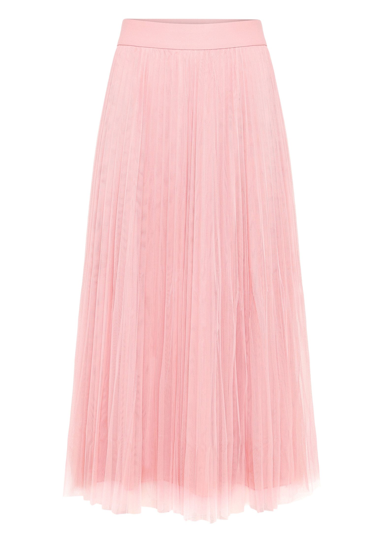 Zero Midirock Damen mit Gummibund Falten