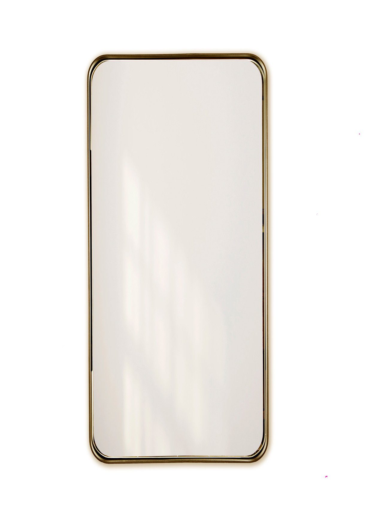 More2Home Wandspiegel OVALIS Gold L, Rahmen Stahl vintage gold, B/H/T: ca. 50 x 150 x 5 cm