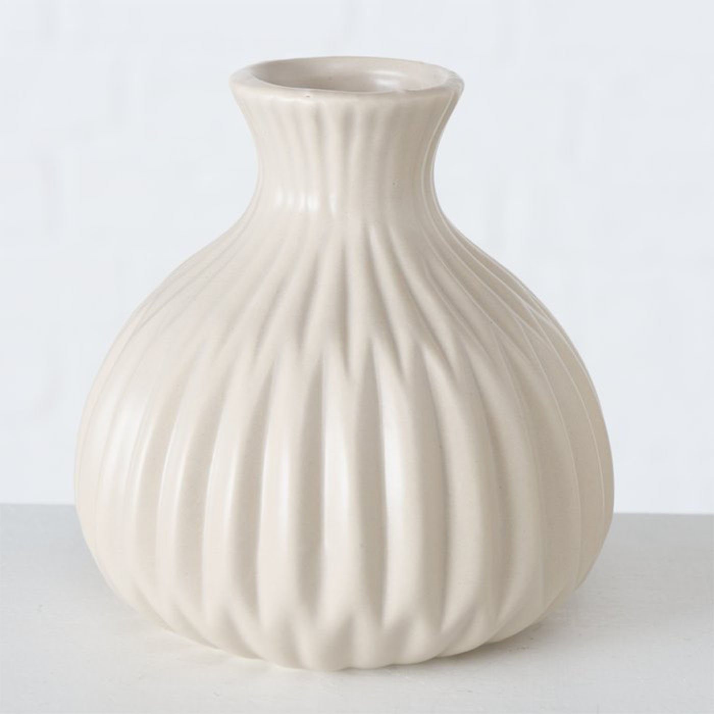 Set Vase Mattes aus 2er Design im Tischvase Deko BOLTZE Beige Keramik
