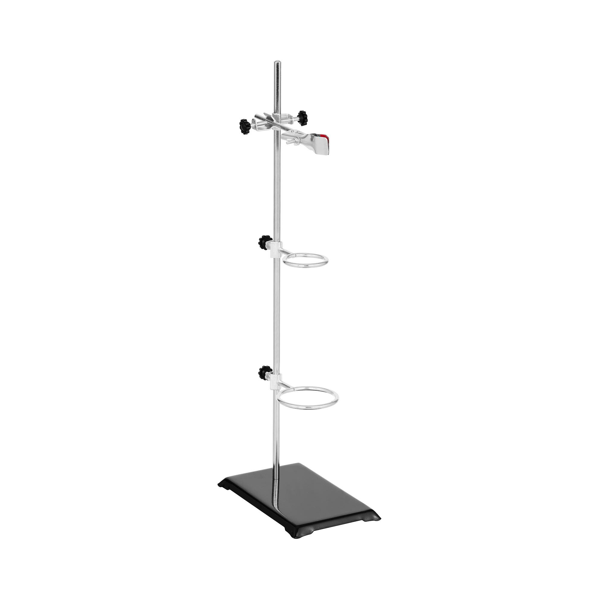 Steinberg Systems Laborstativ Set Laborständer Klemme Muffe 570 mm Stativklemme 2 Ringen Tischstativ
