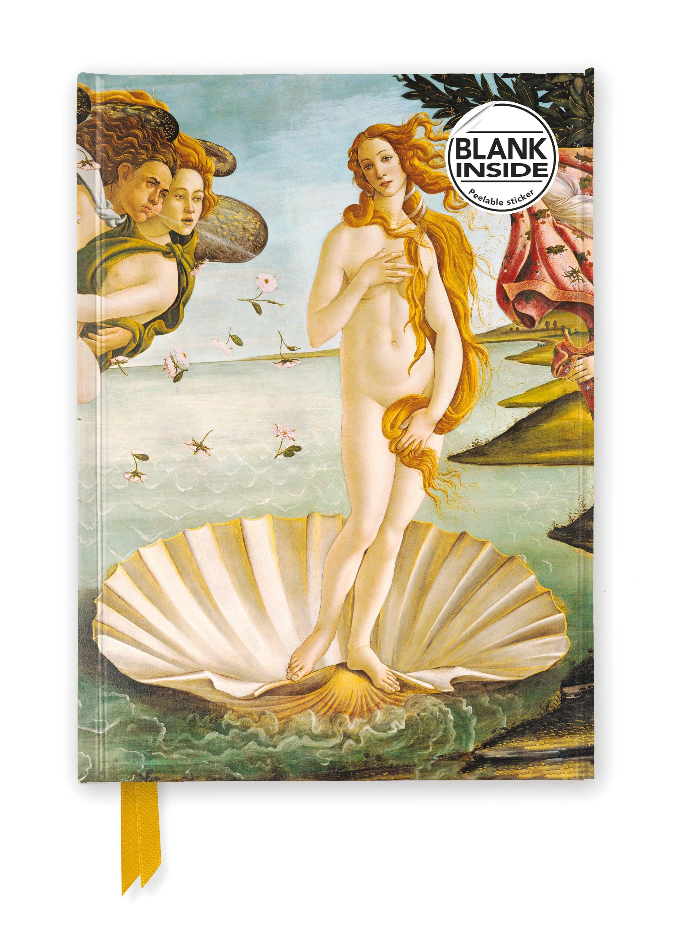 Notizbuch Premium Notizbuch Blank DIN A5: Sandro Botticelli, Die Geburt der V...